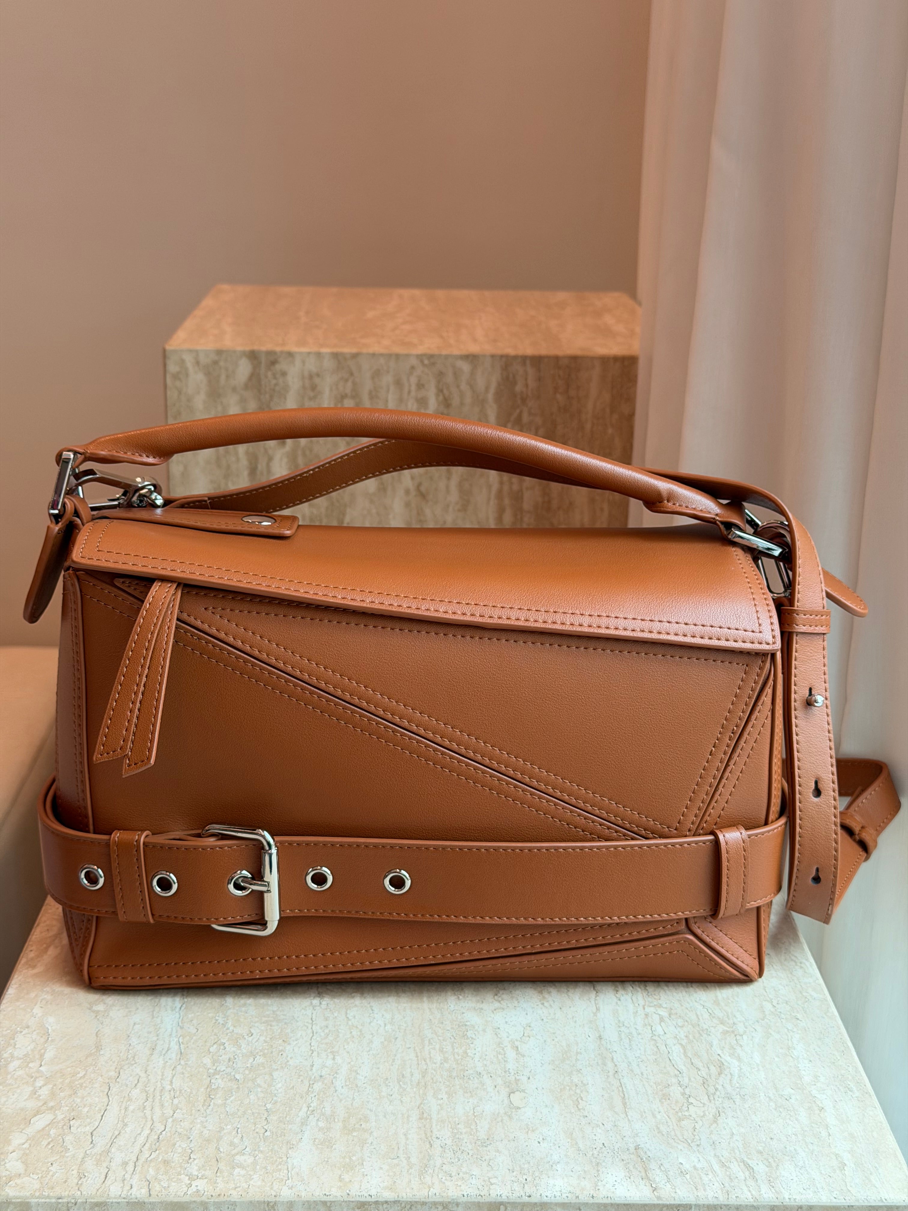 Geometric Biker Bag