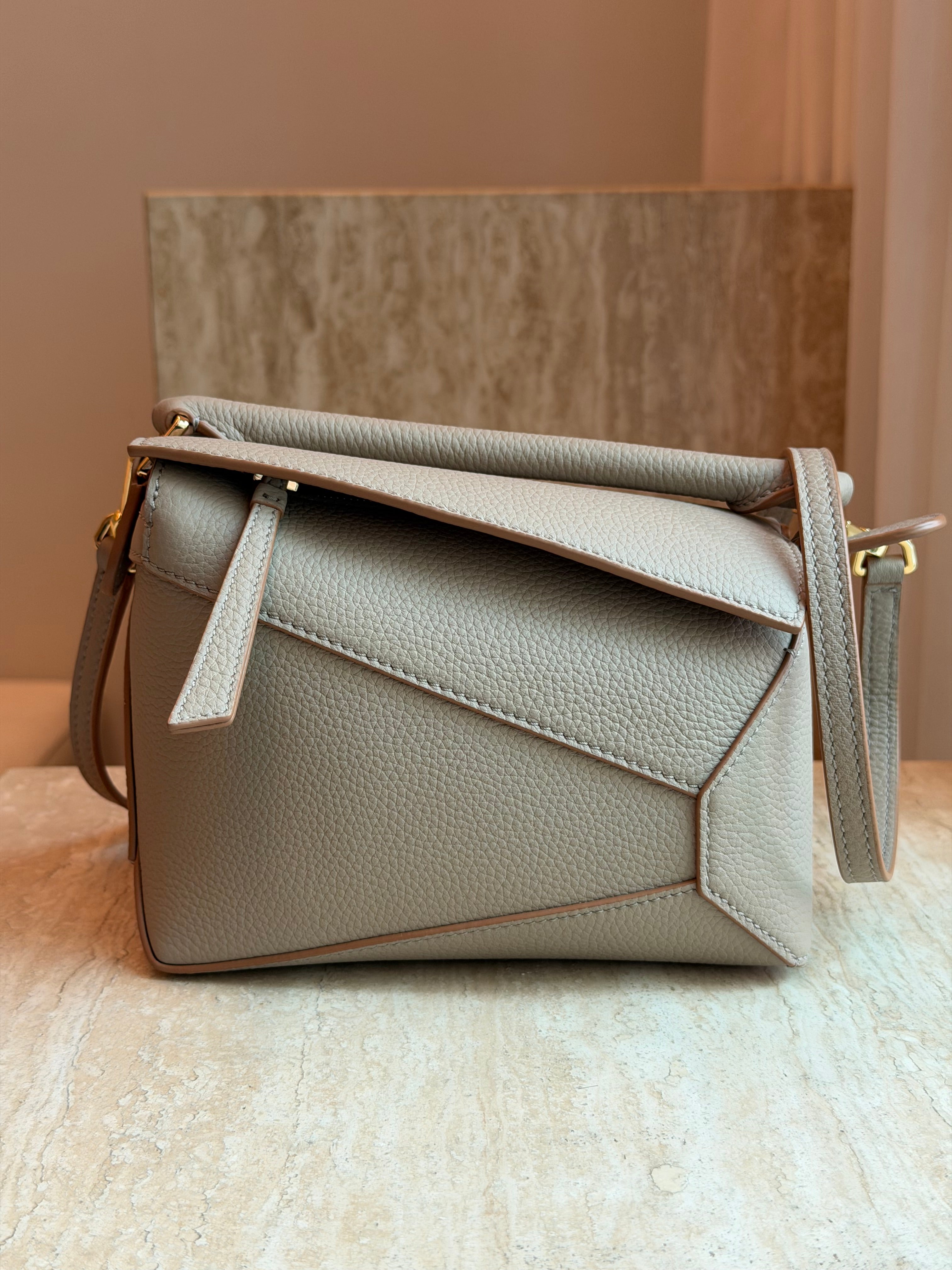 Geometric Bag Mini Hand Stitched