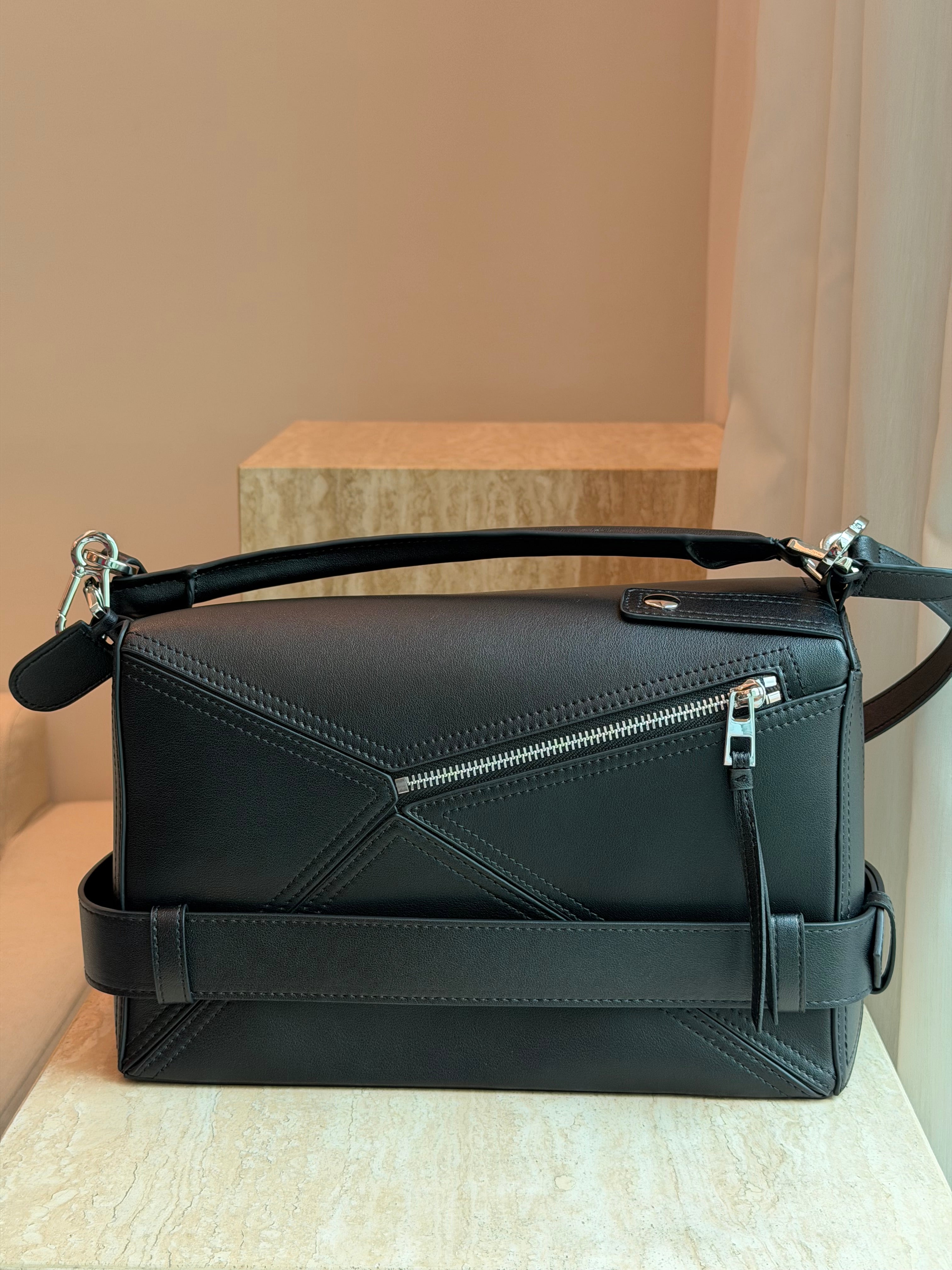 Geometric Biker Bag