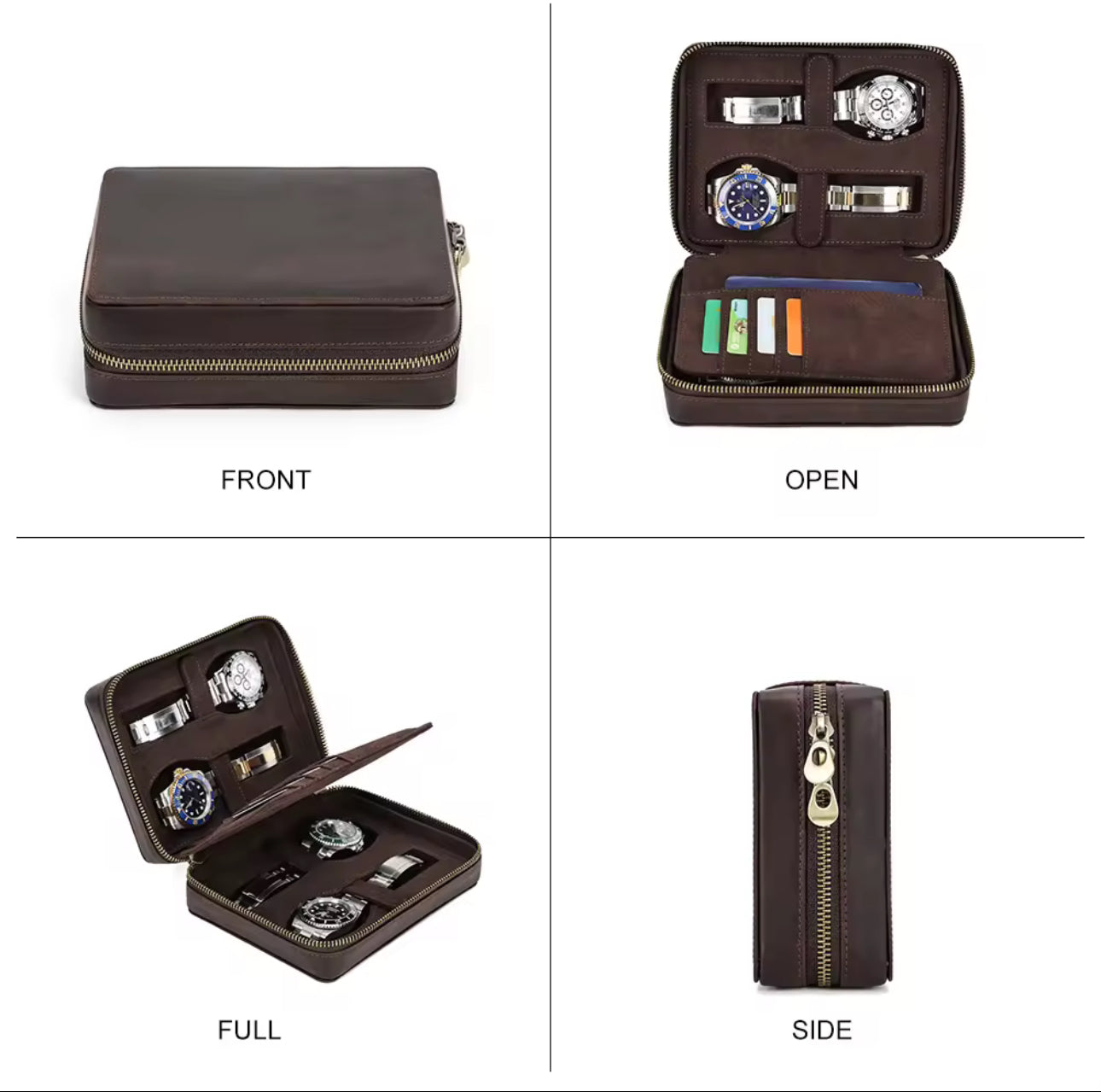 4 Slots Watch Roll Holder