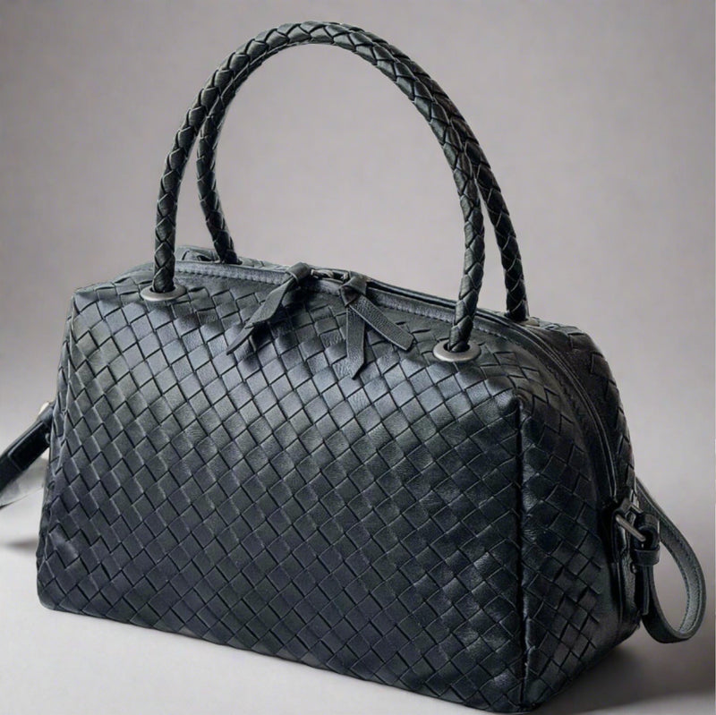McKenzie Woven Boston Bag