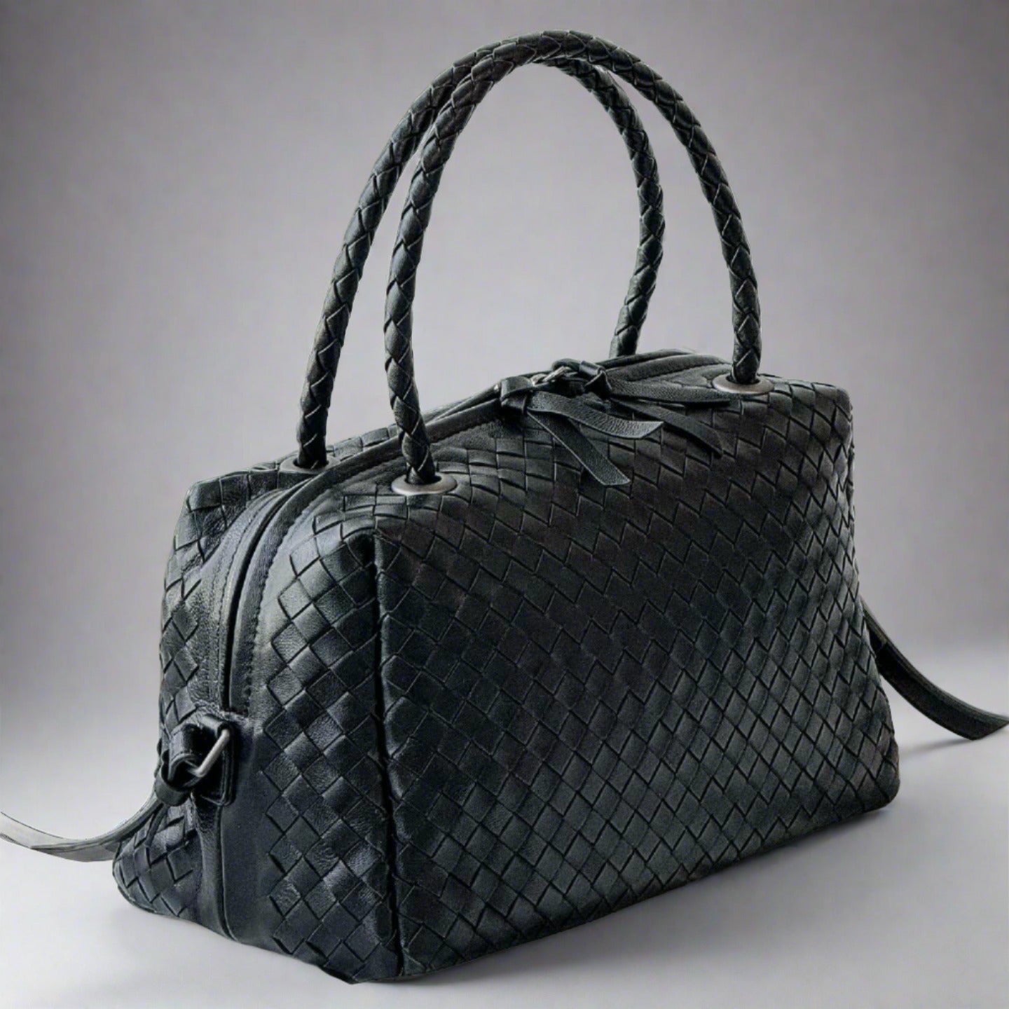 McKenzie Woven Boston Bag