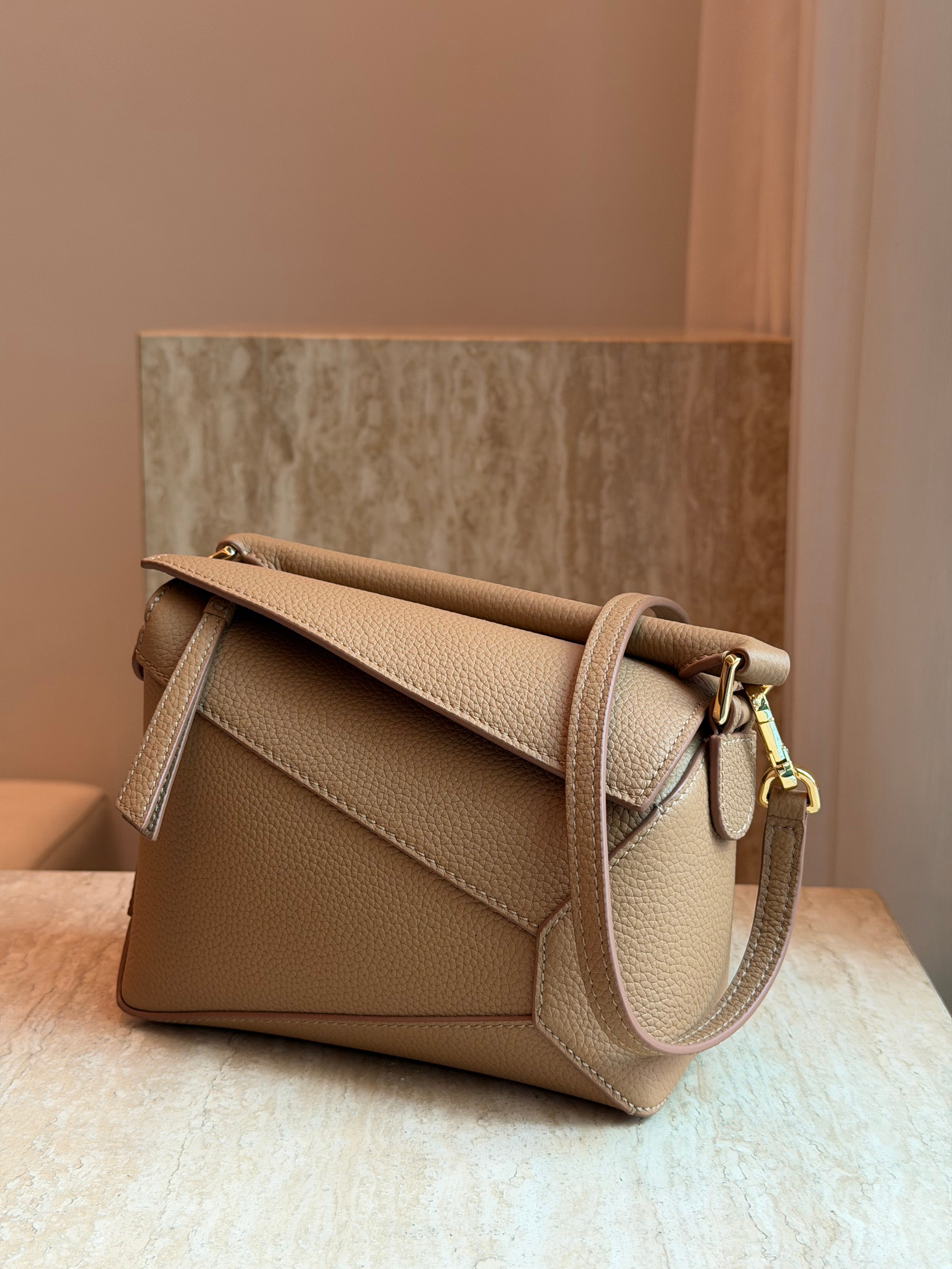 Geometric Bag Mini Hand Stitched