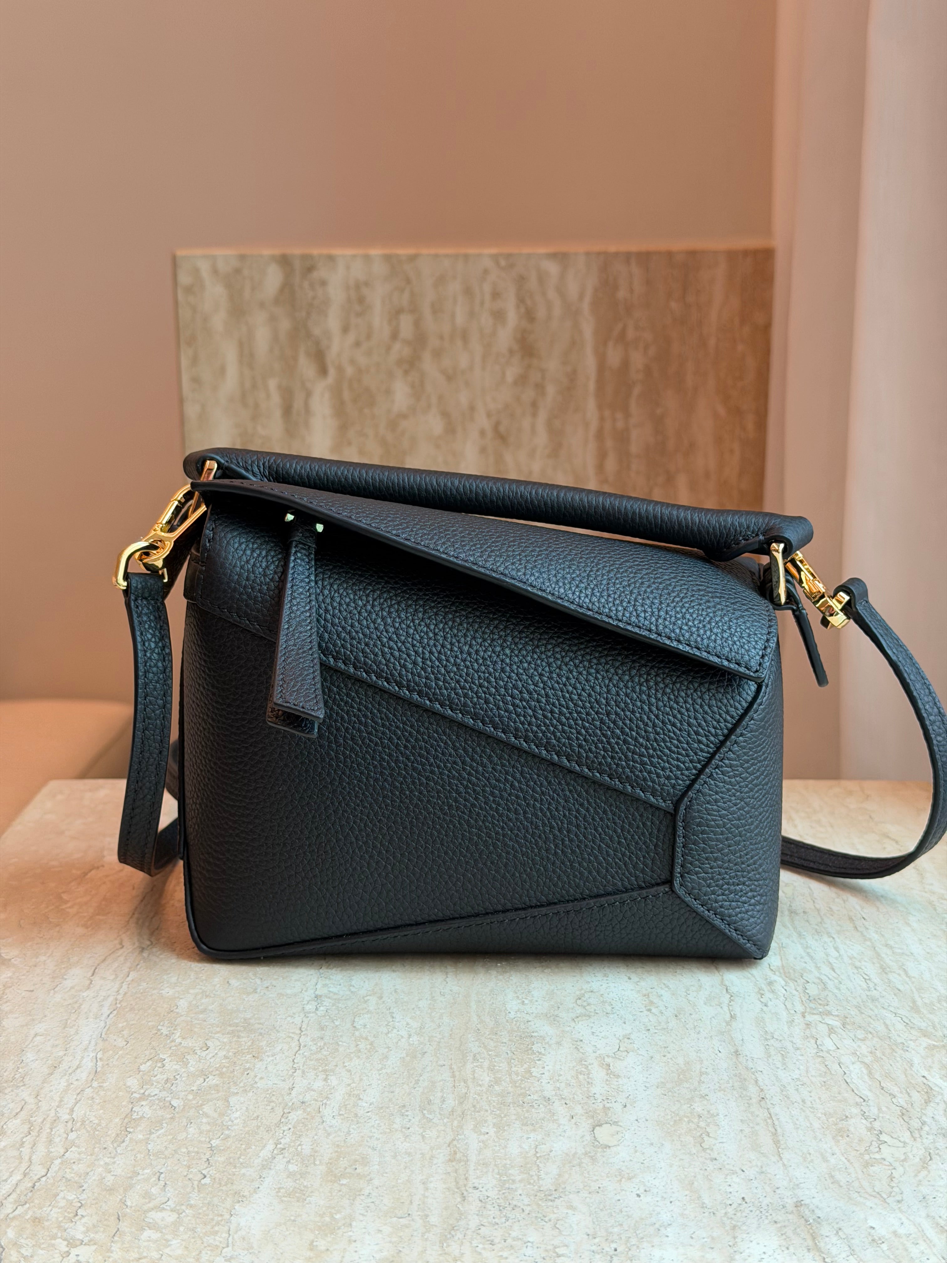 Geometric Bag Mini Hand Stitched
