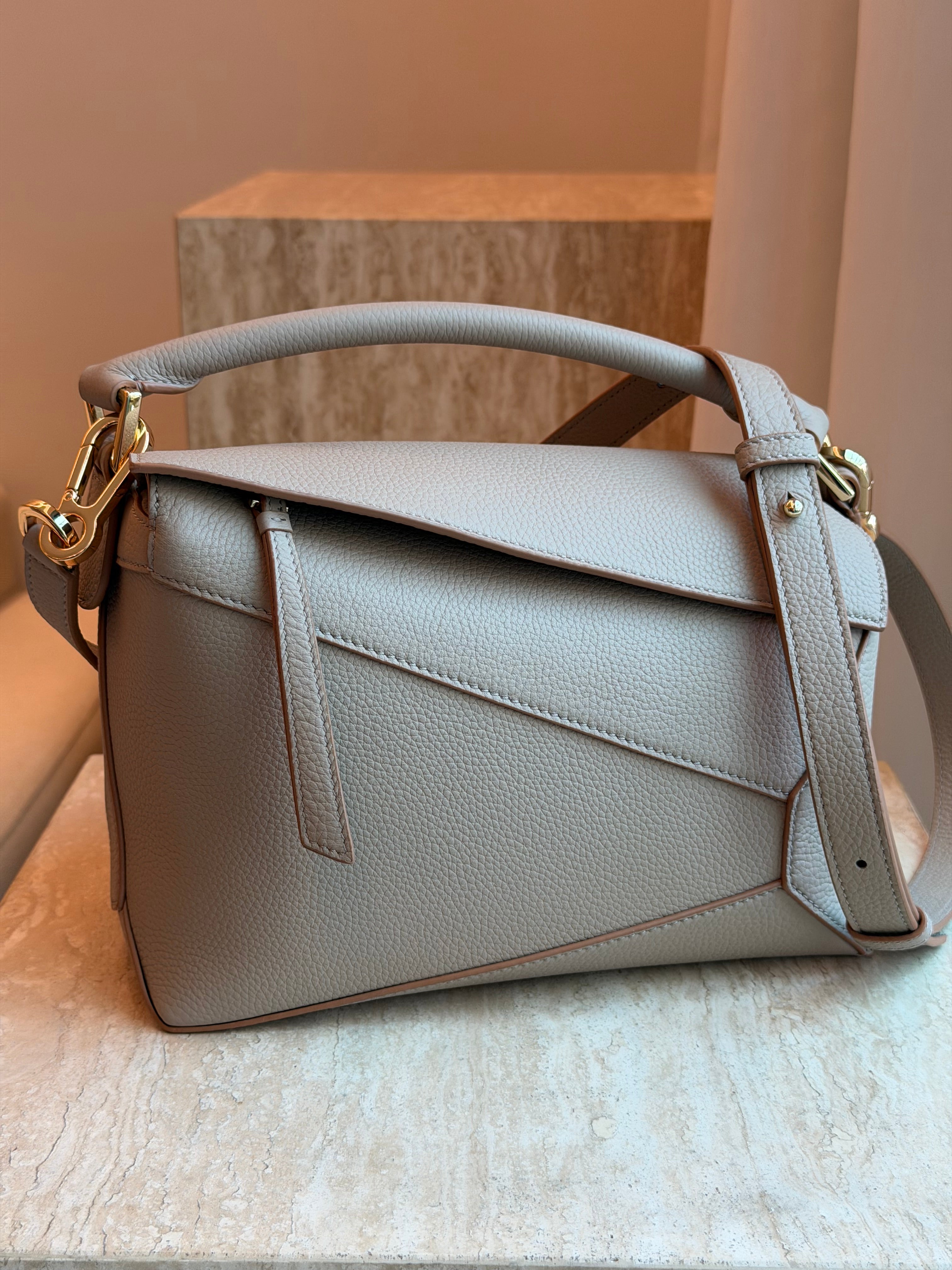 Geometric Bag Hand Stitched