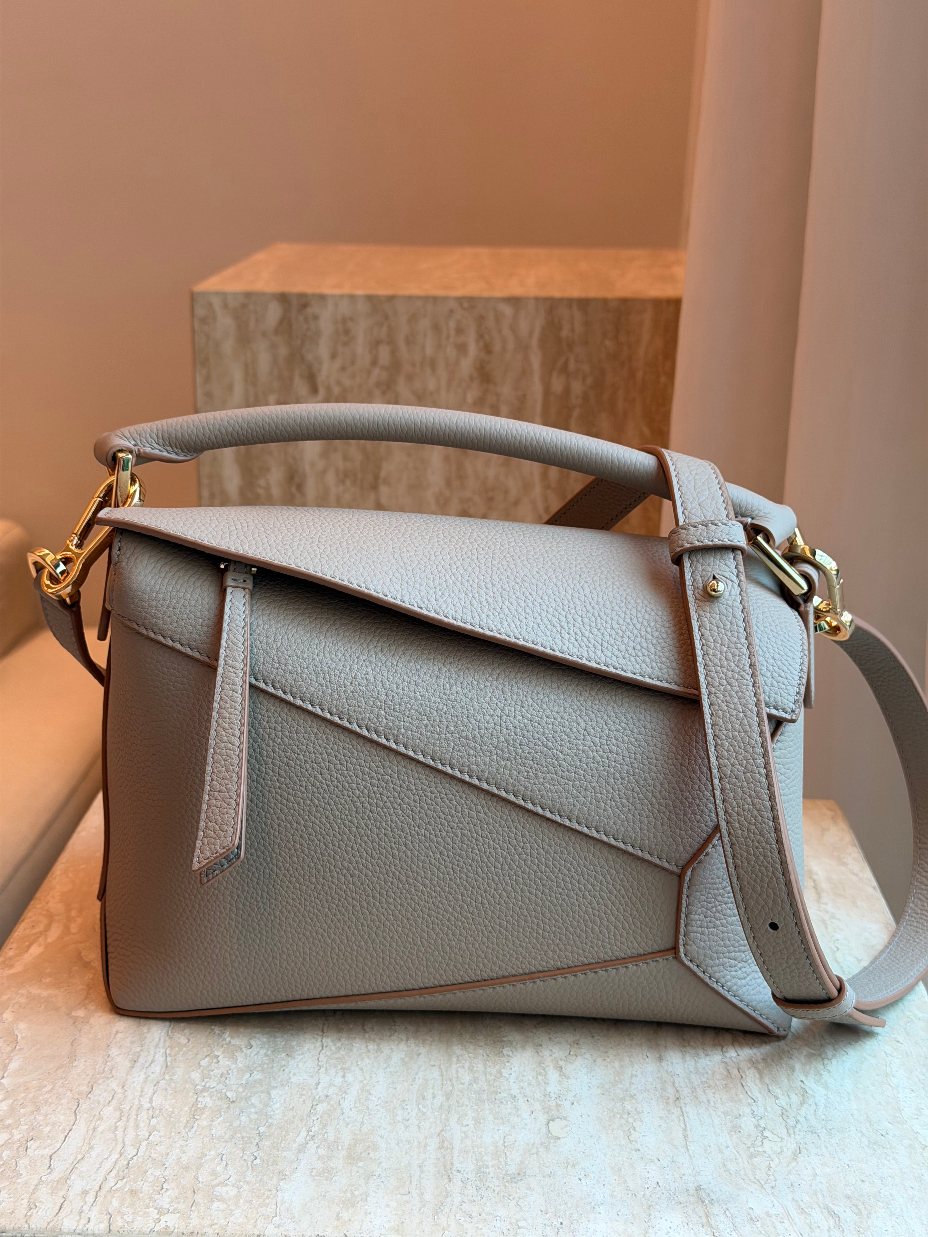 Geometric Bag Hand Stitched