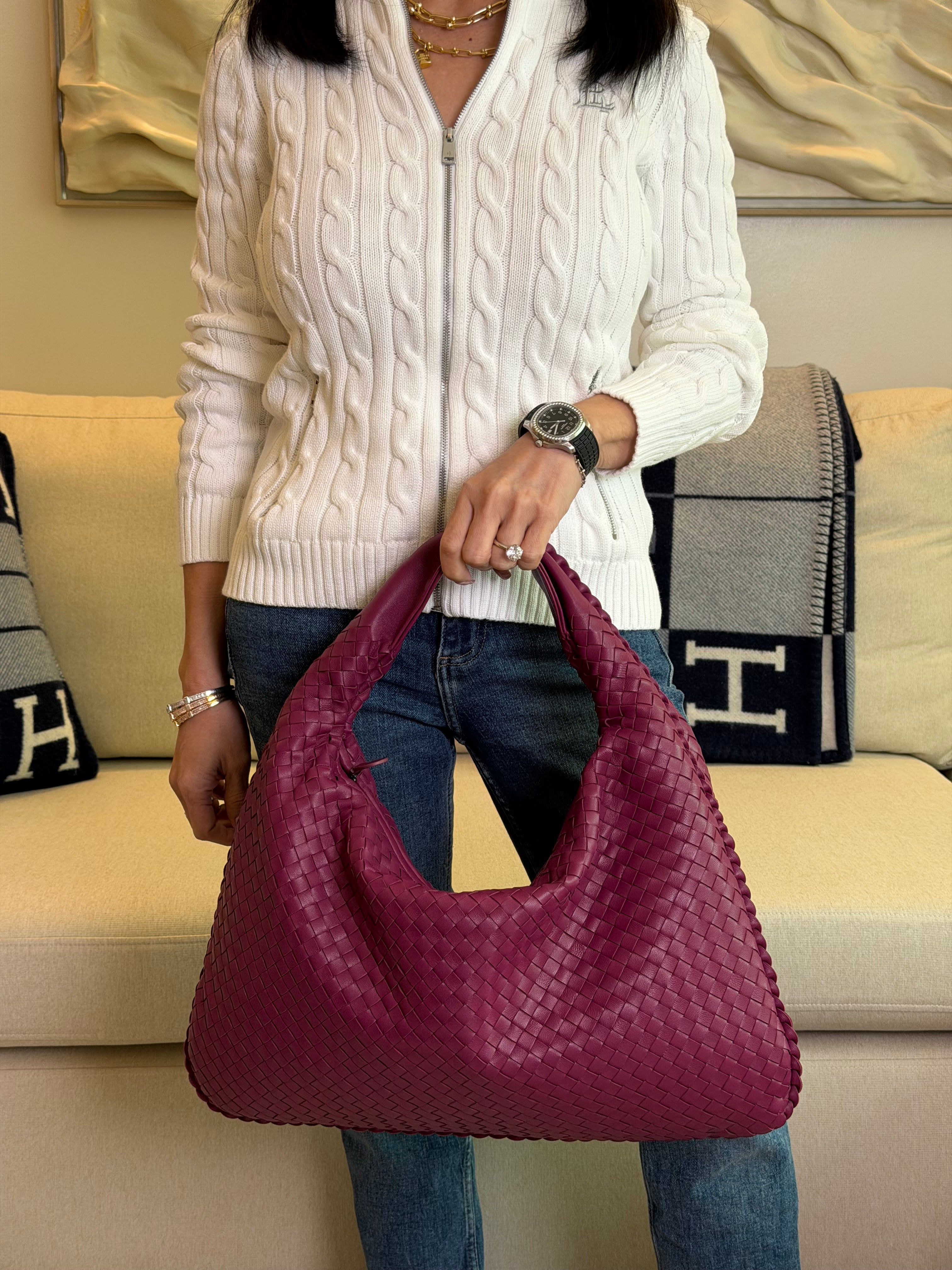 McKenzie Woven Hobo Bag