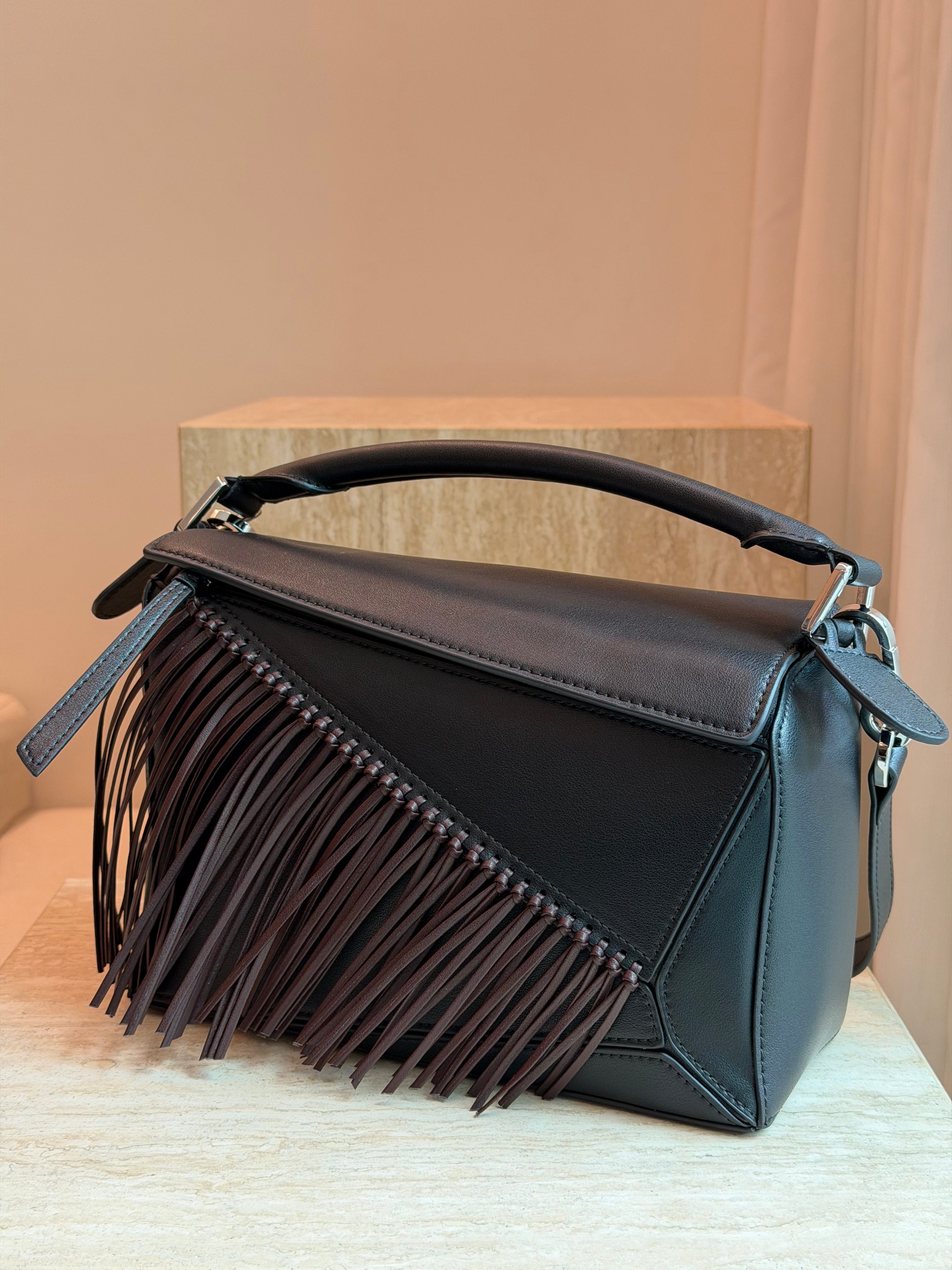 Geometric Fringe Bag