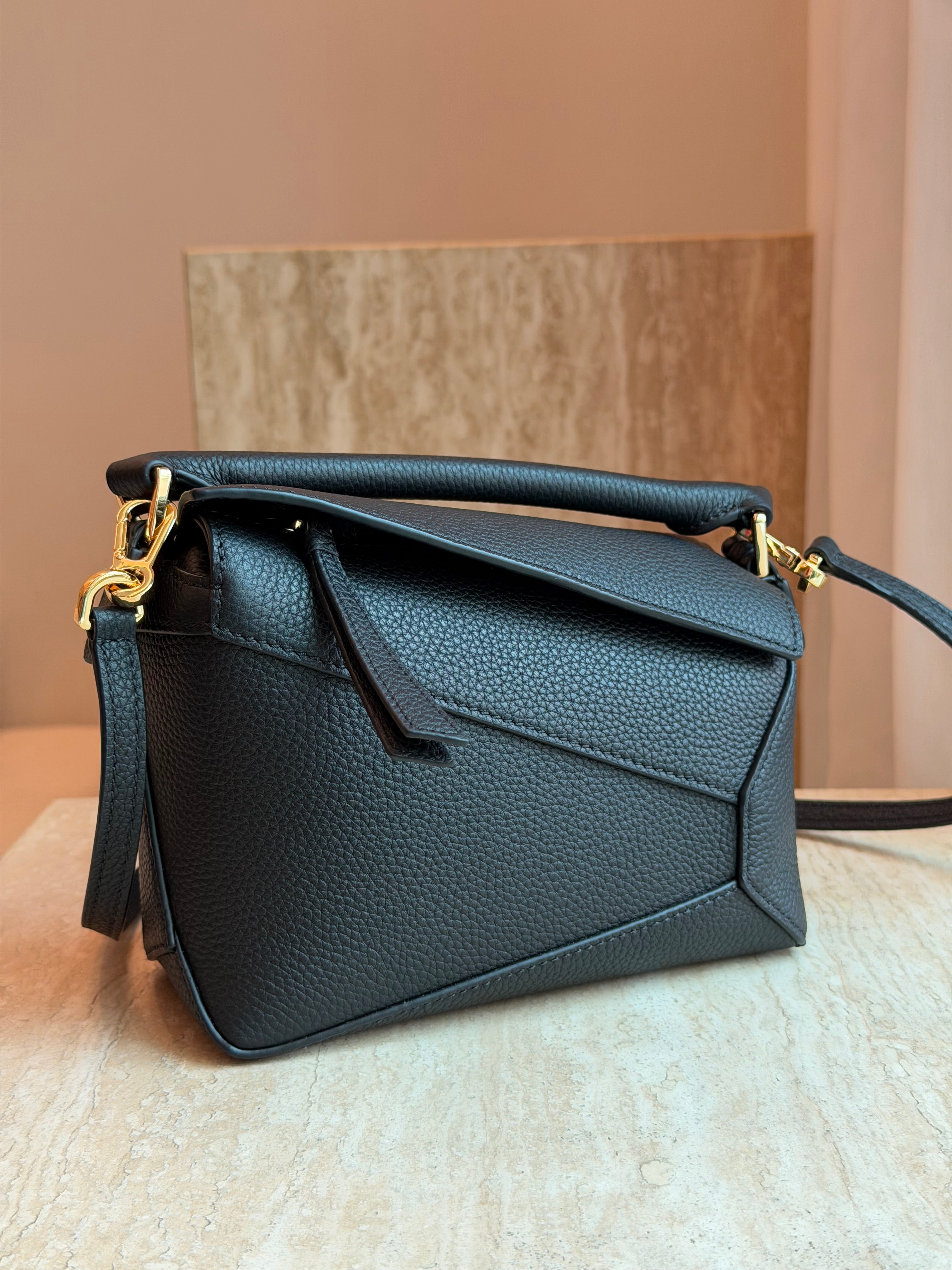 Geometric Bag Mini Hand Stitched