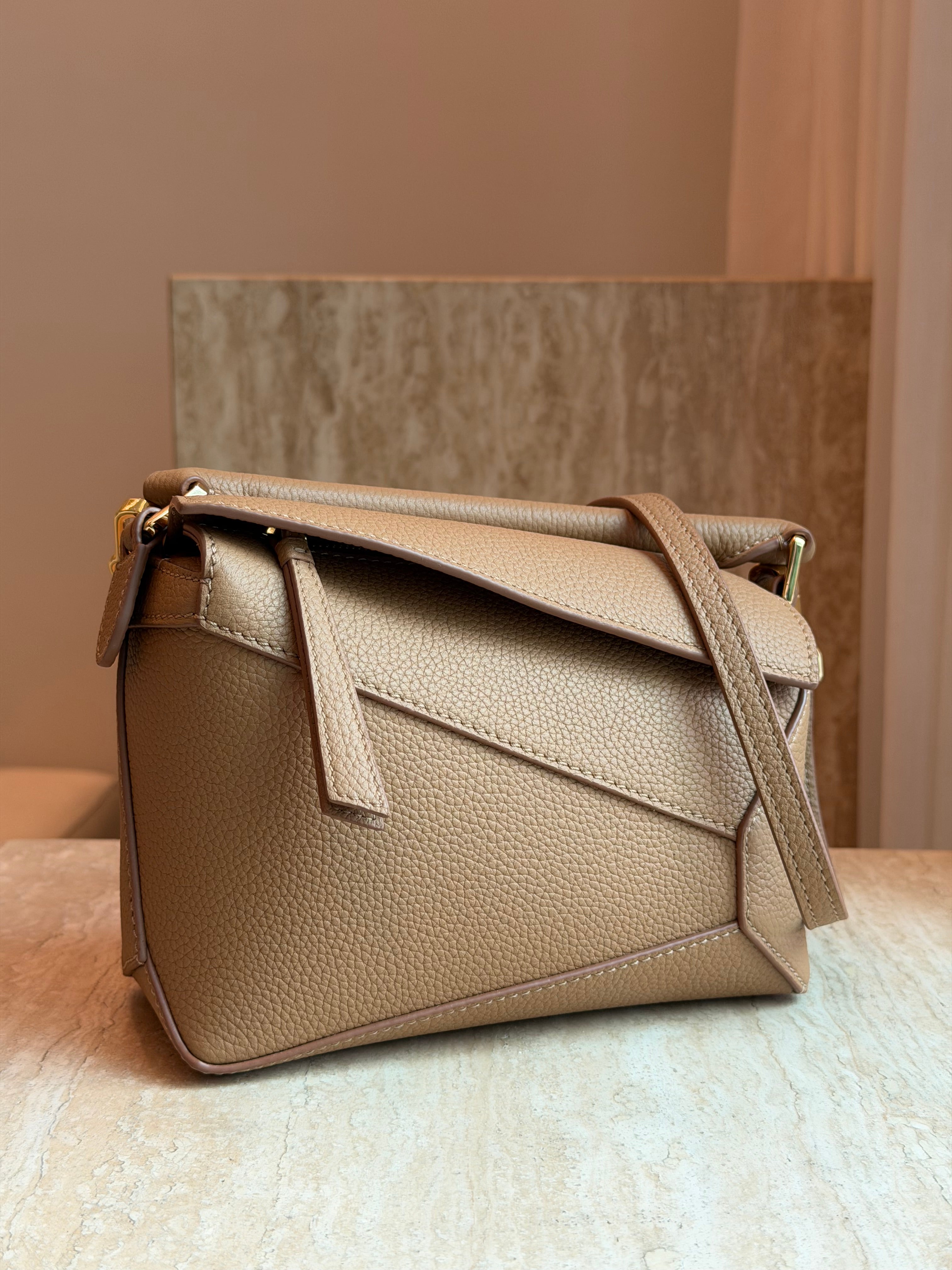 Geometric Bag Mini Hand Stitched