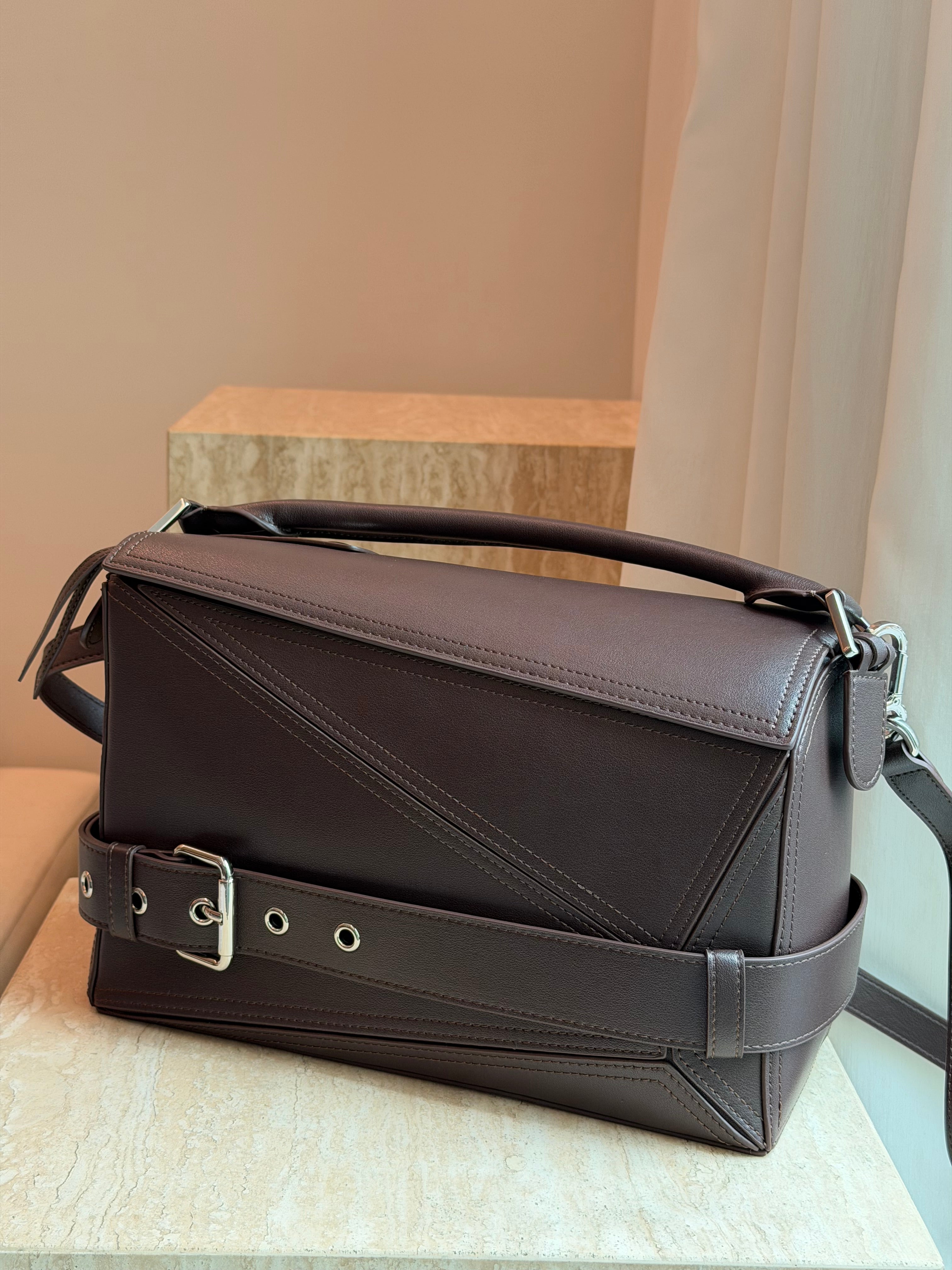 Geometric Biker Bag
