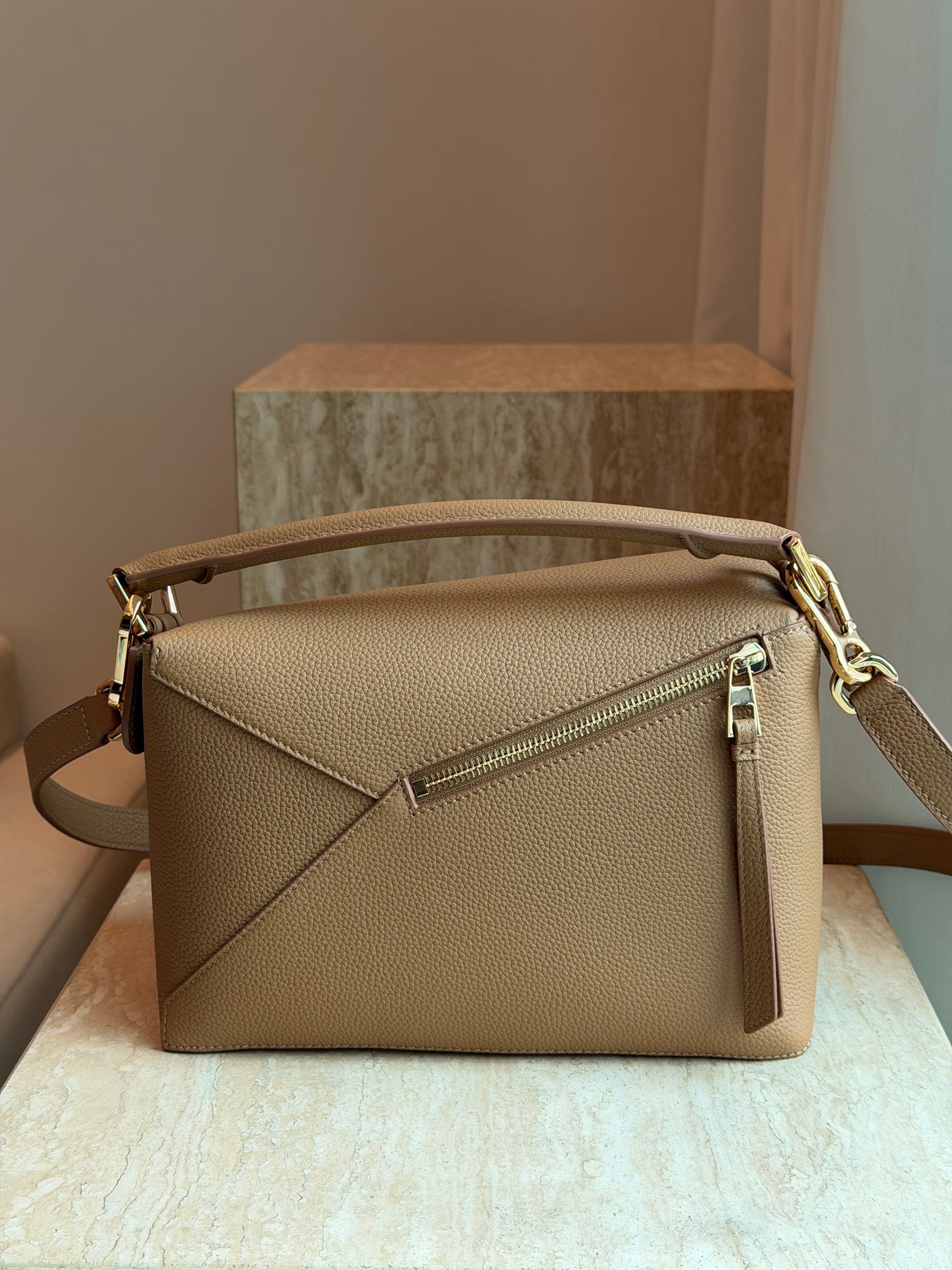 Geometric Bag Hand Stitched
