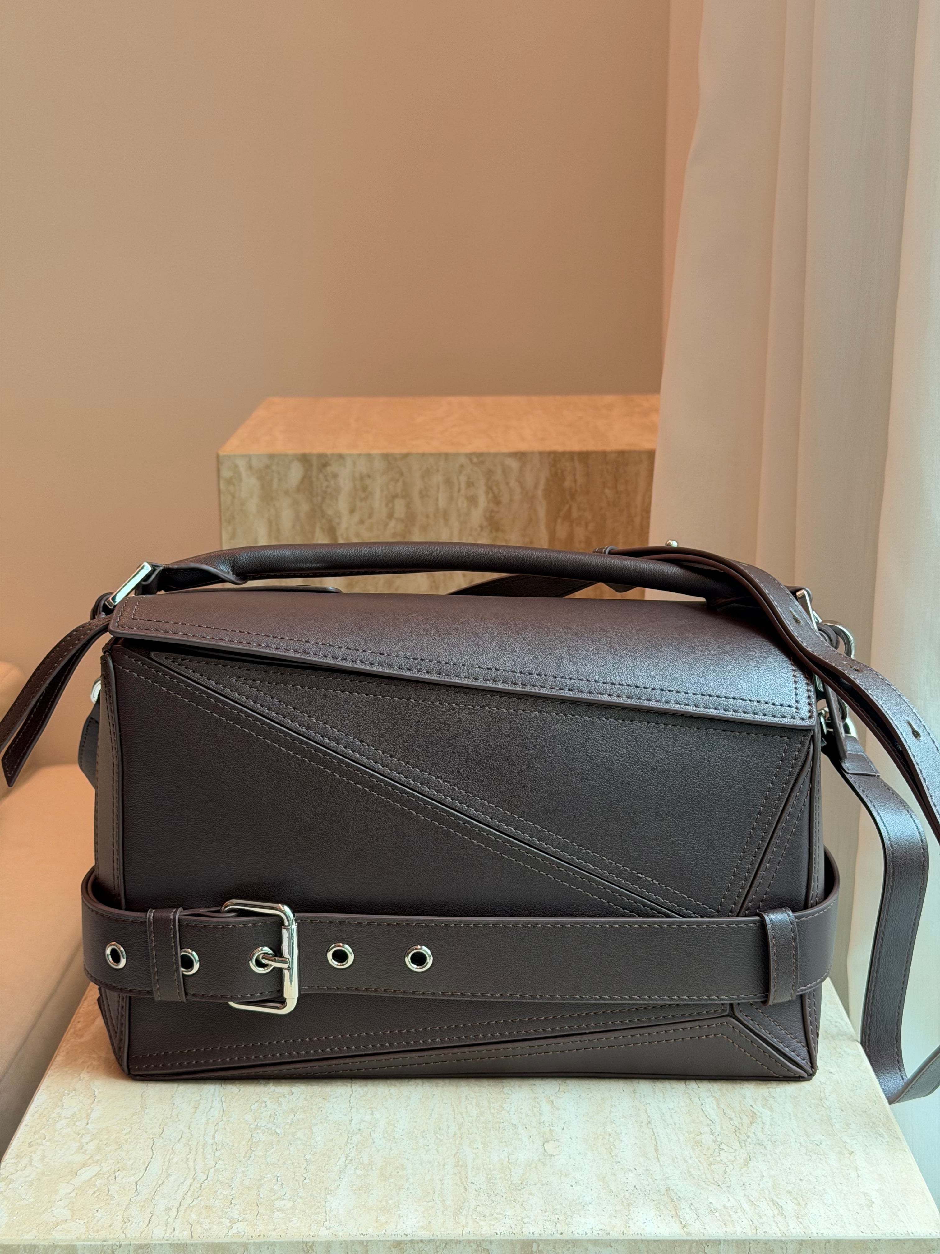 Geometric Biker Bag