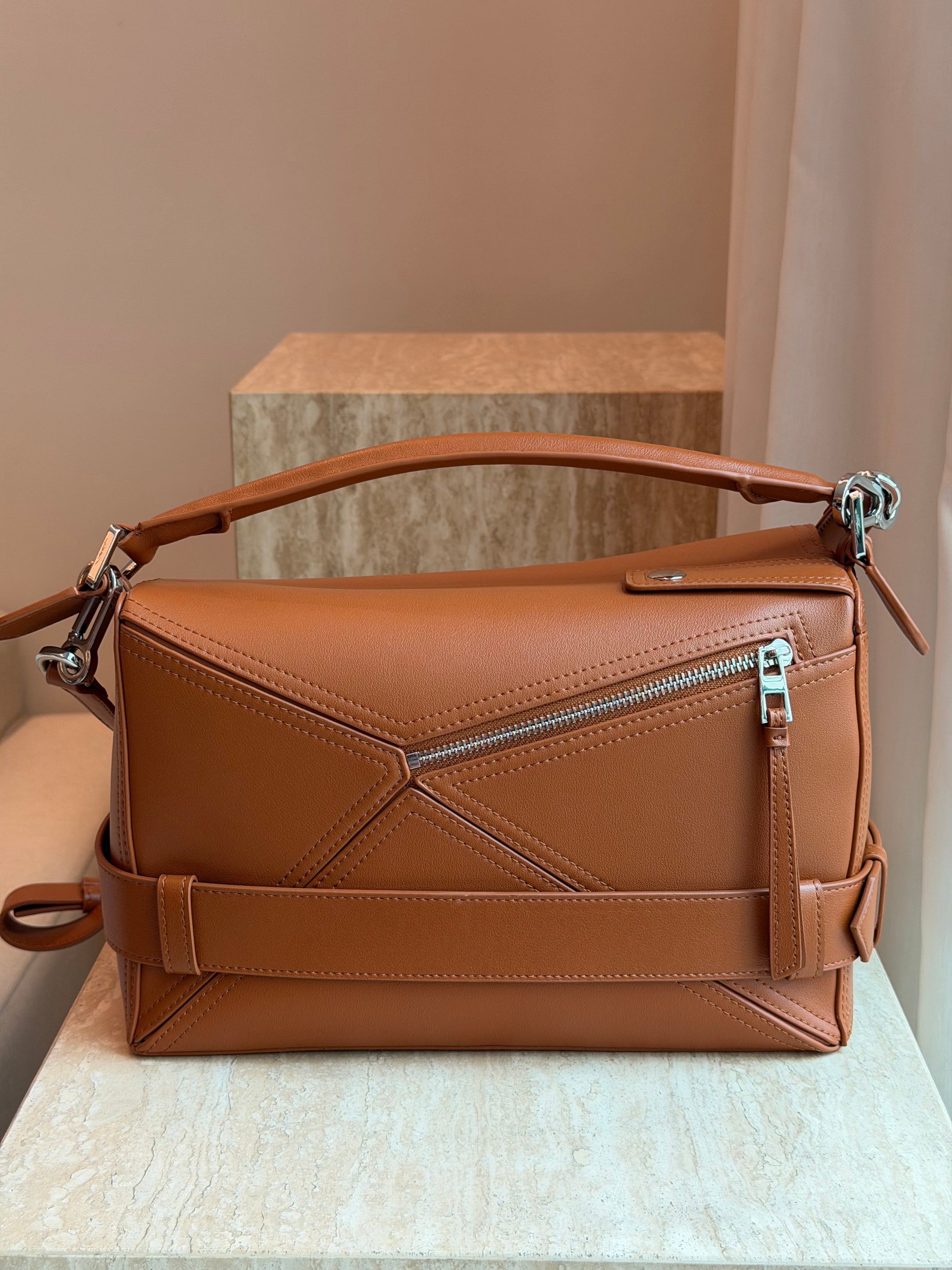 Geometric Biker Bag