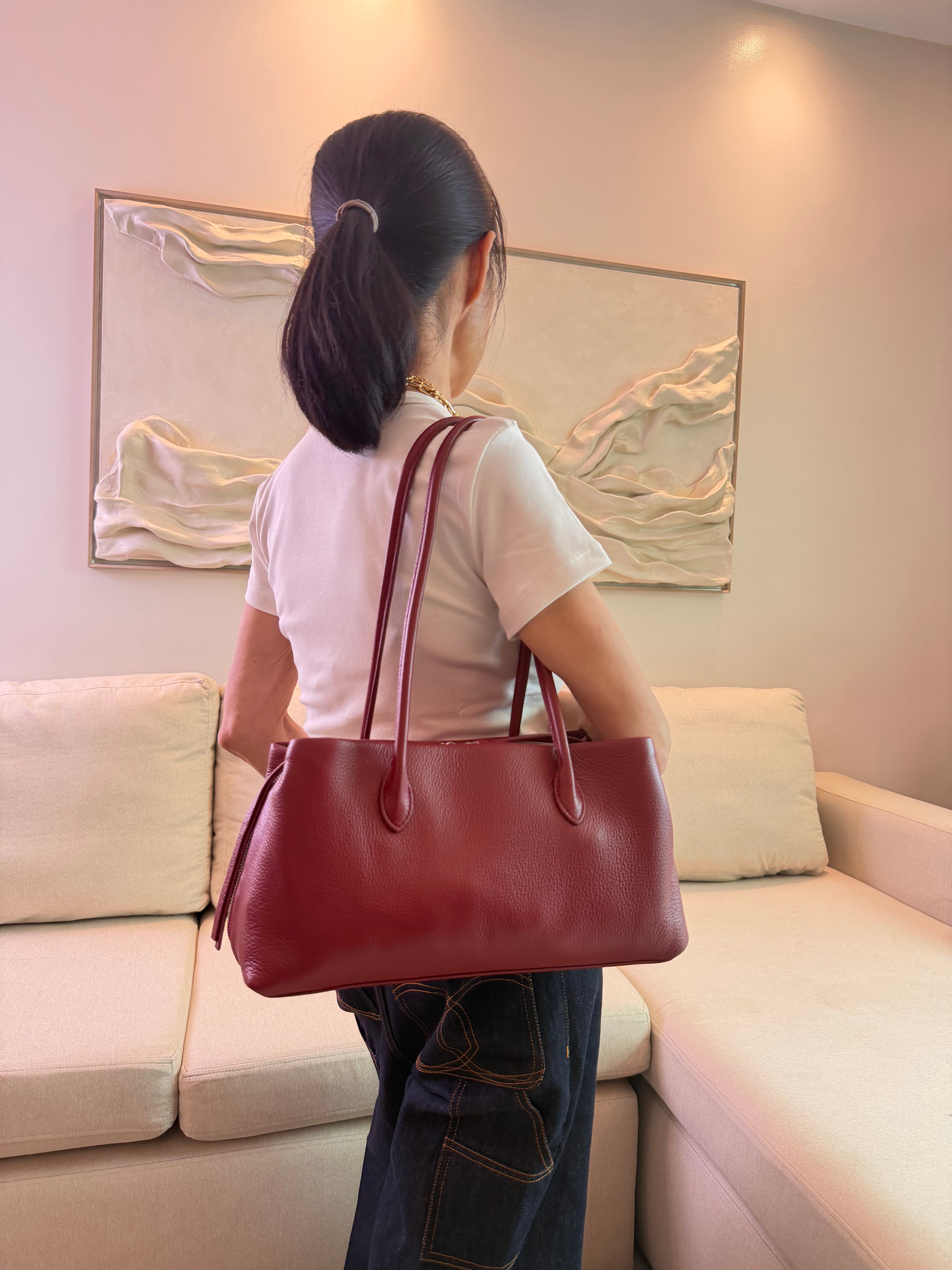 The London Tote — Handcrafted Italian Full-Grain Leather Bag
