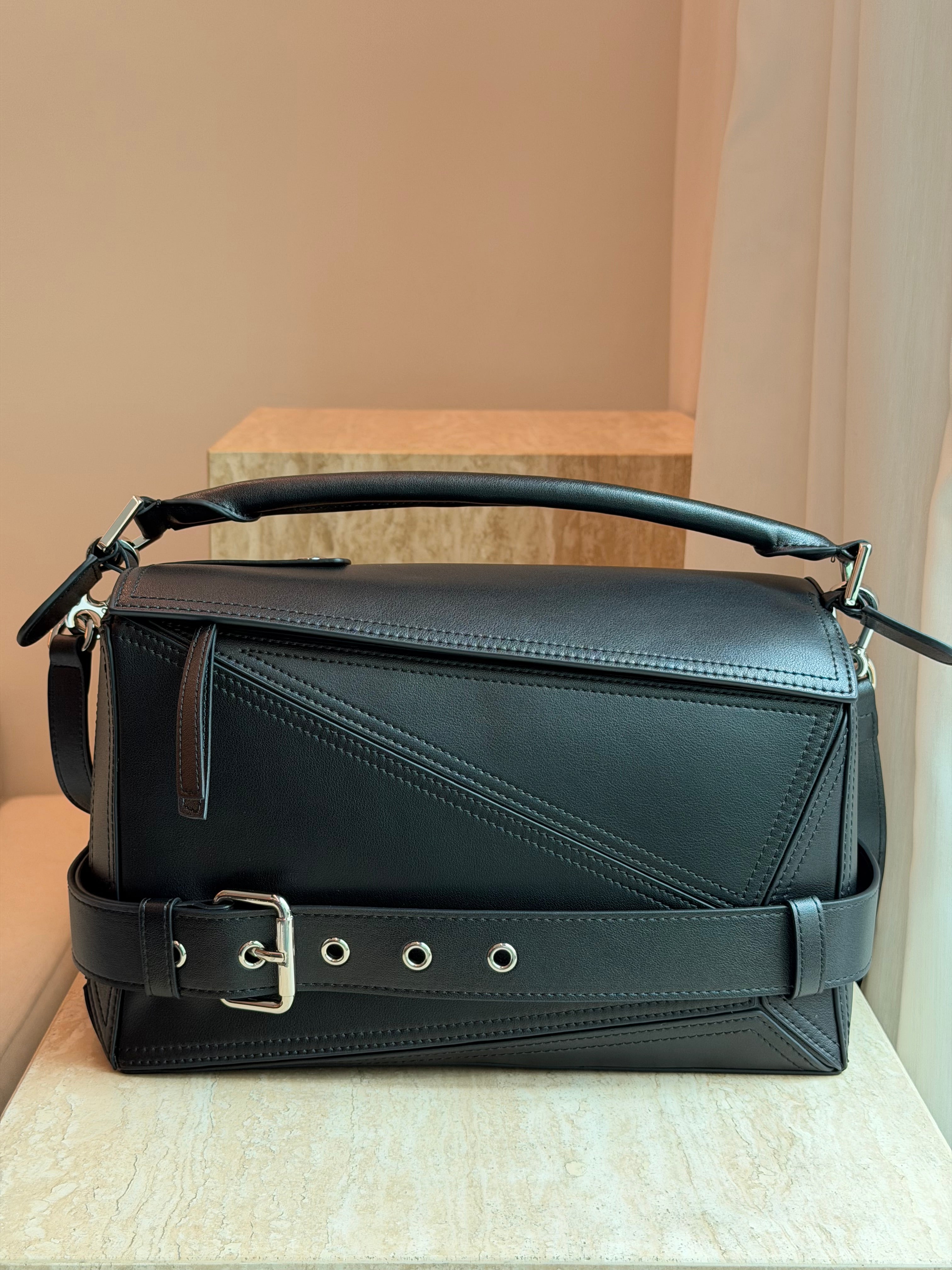 Geometric Biker Bag