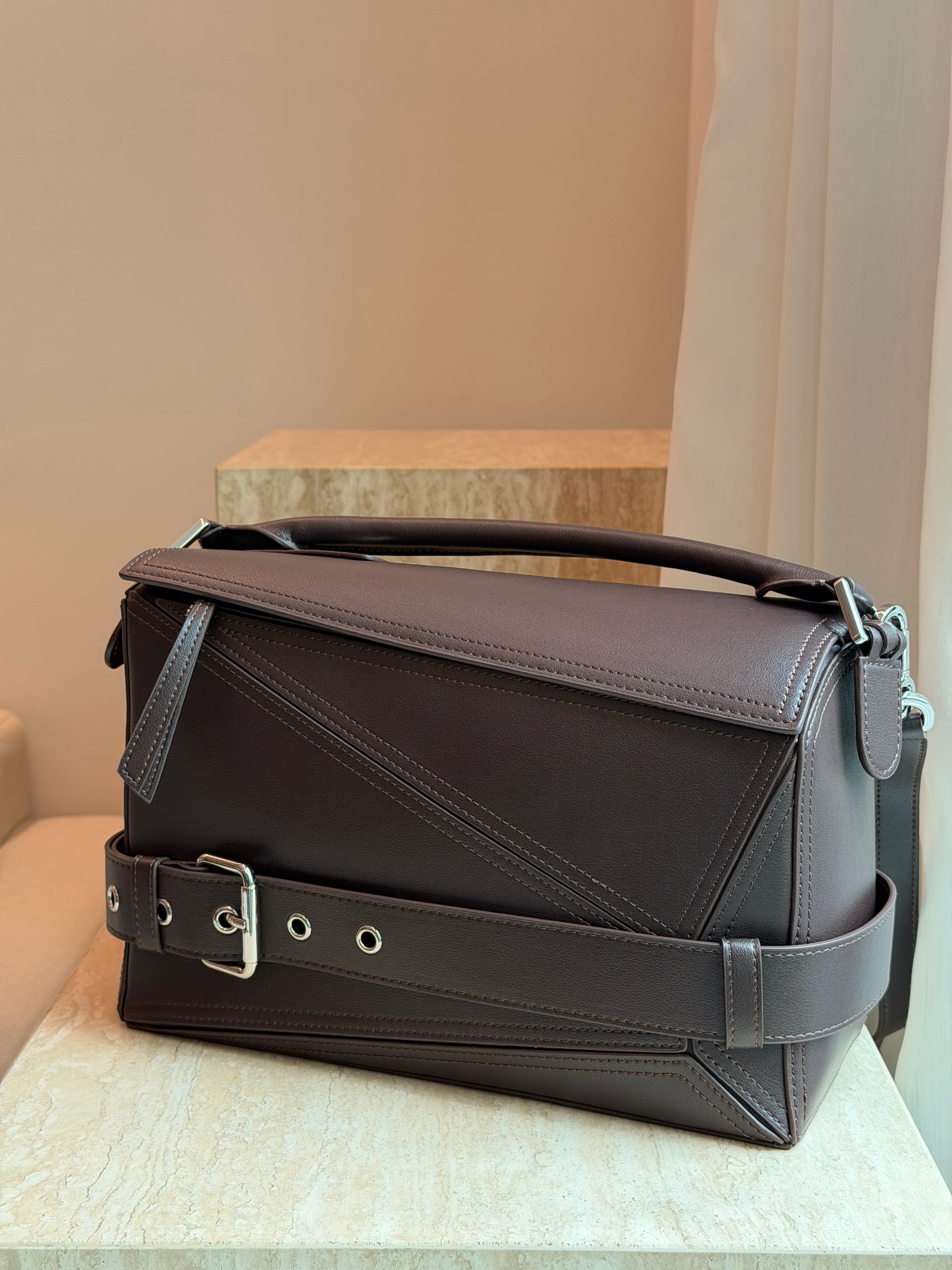 Geometric Biker Bag