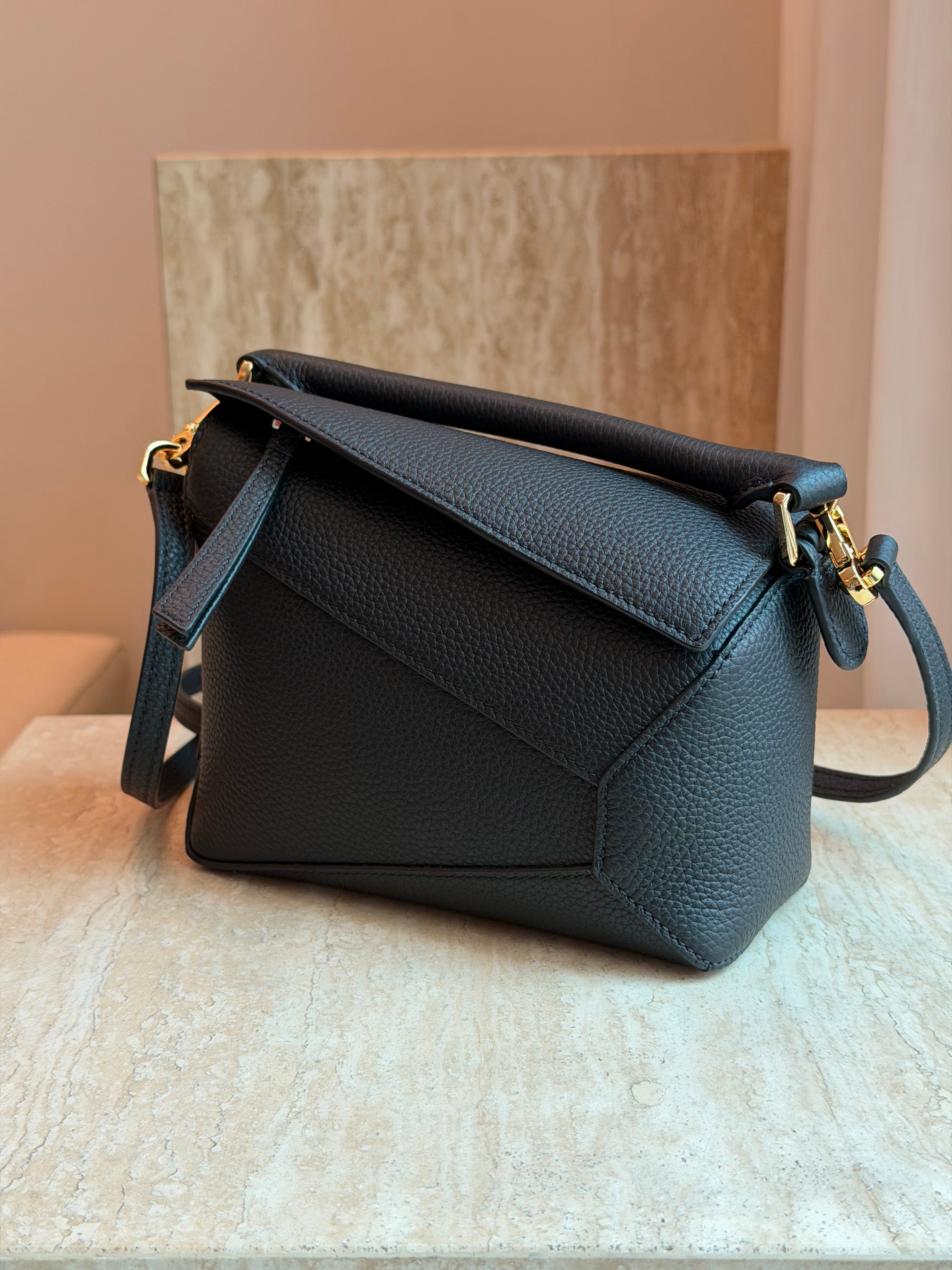 Geometric Bag Mini Hand Stitched
