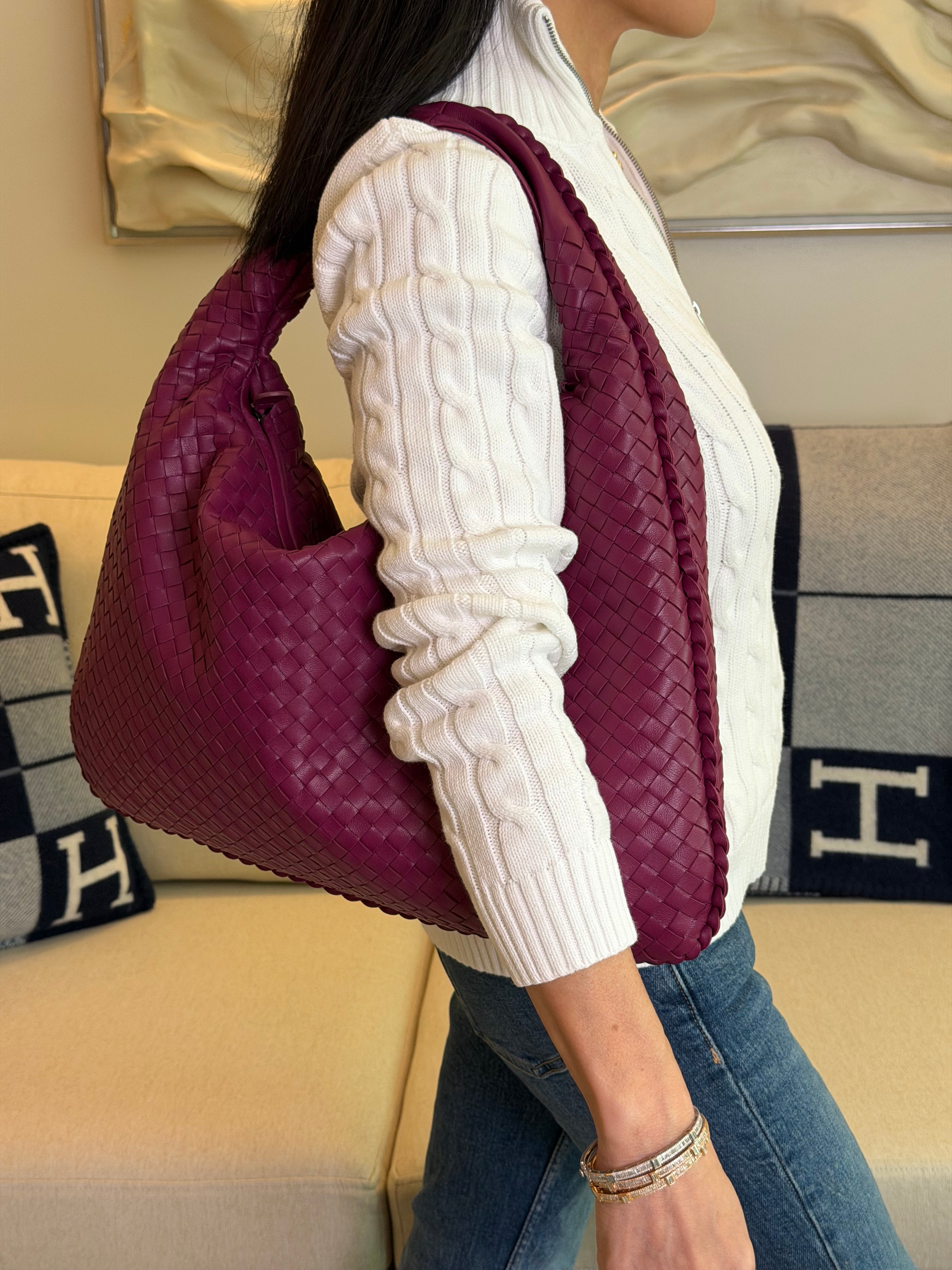 McKenzie Woven Hobo Bag