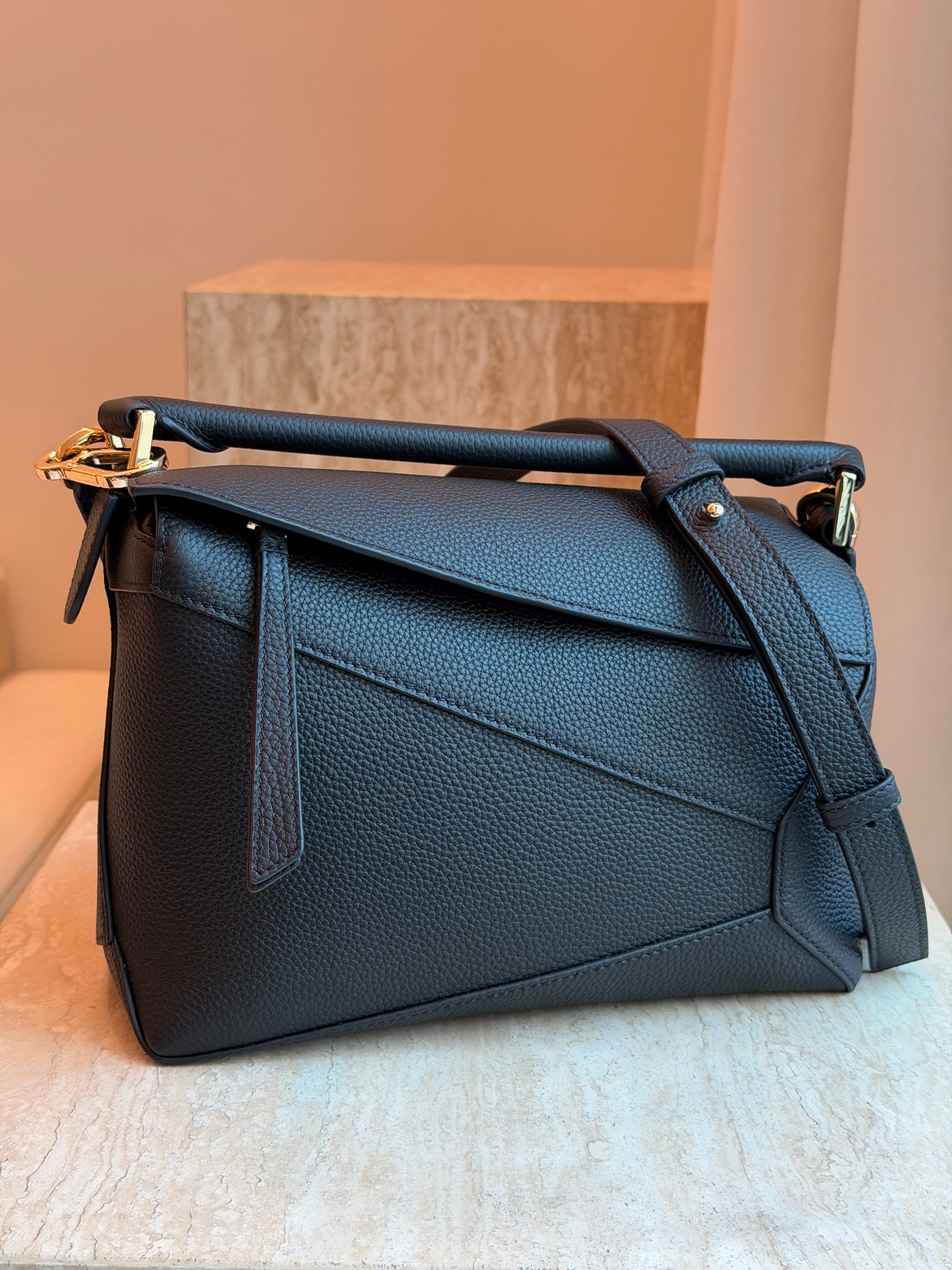 Geometric Bag Hand Stitched