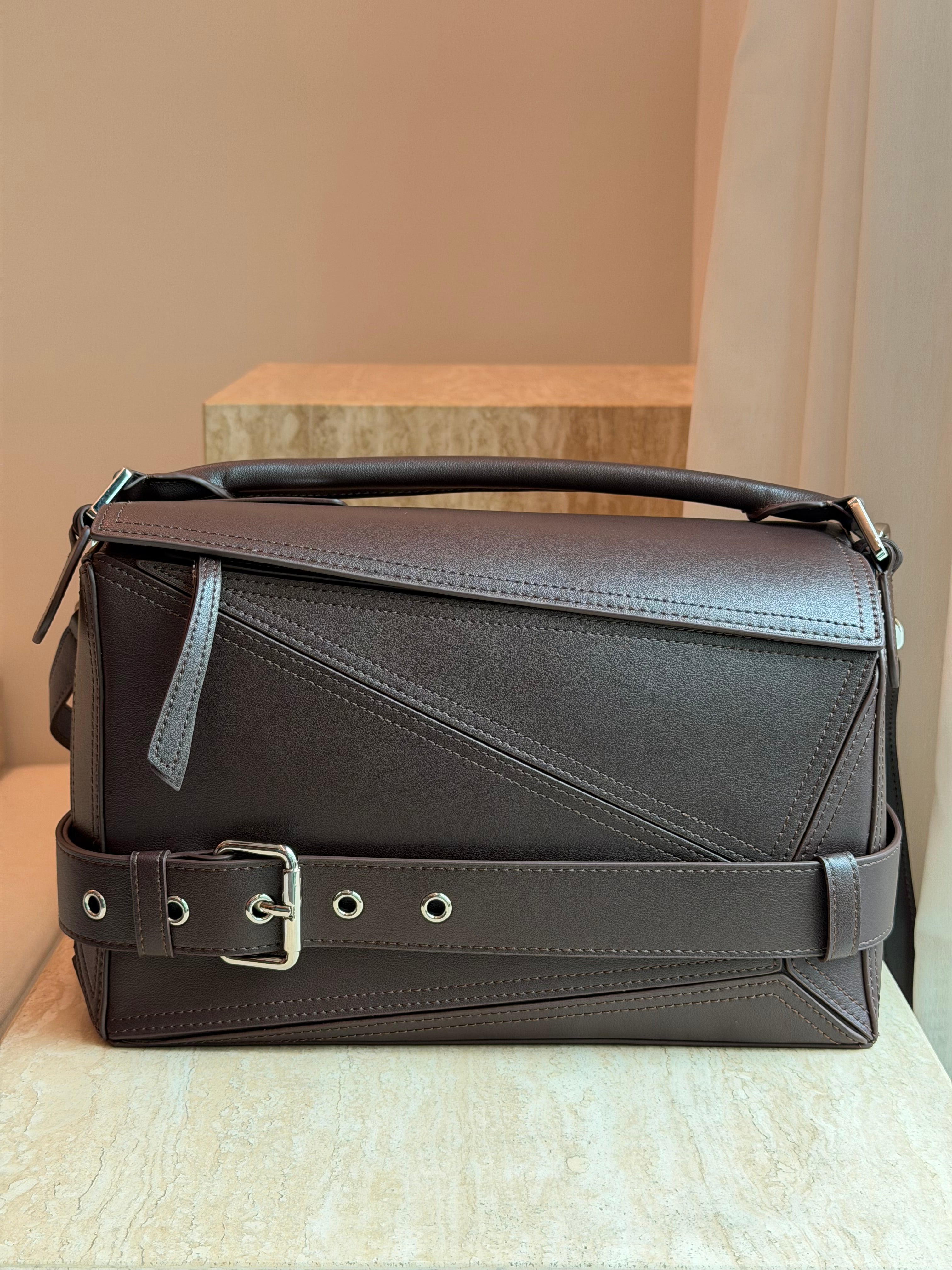 Geometric Biker Bag
