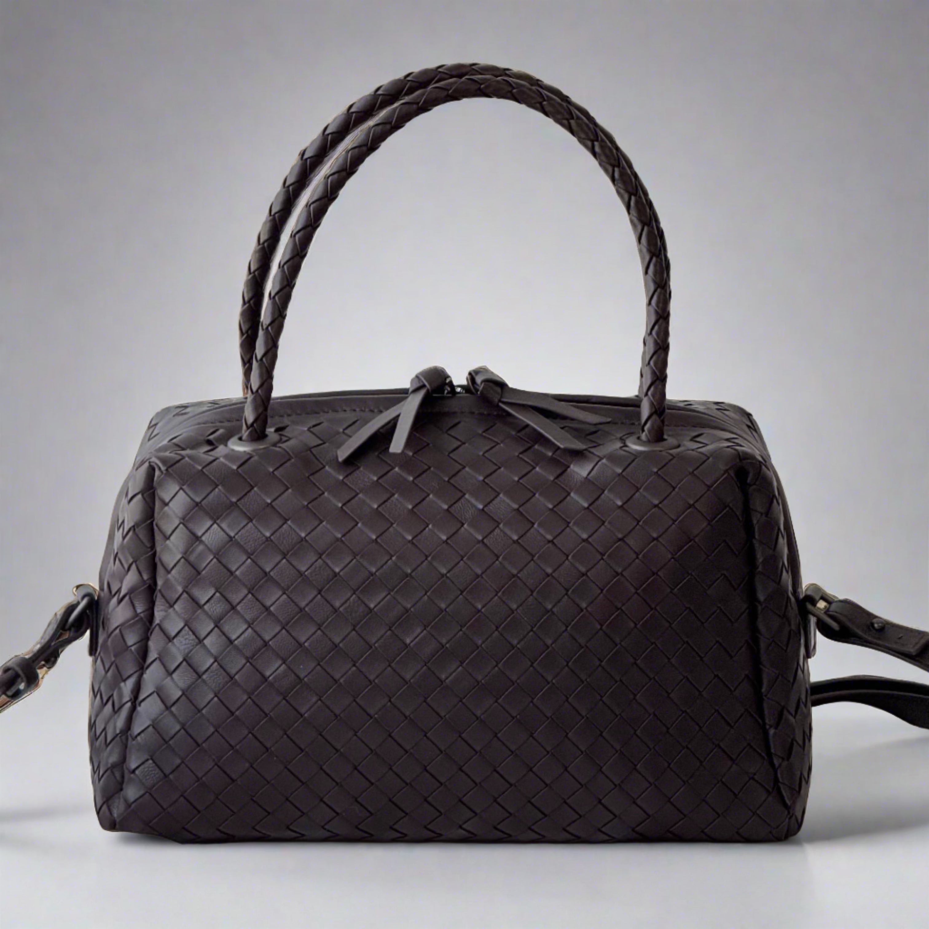 McKenzie Woven Boston Bag