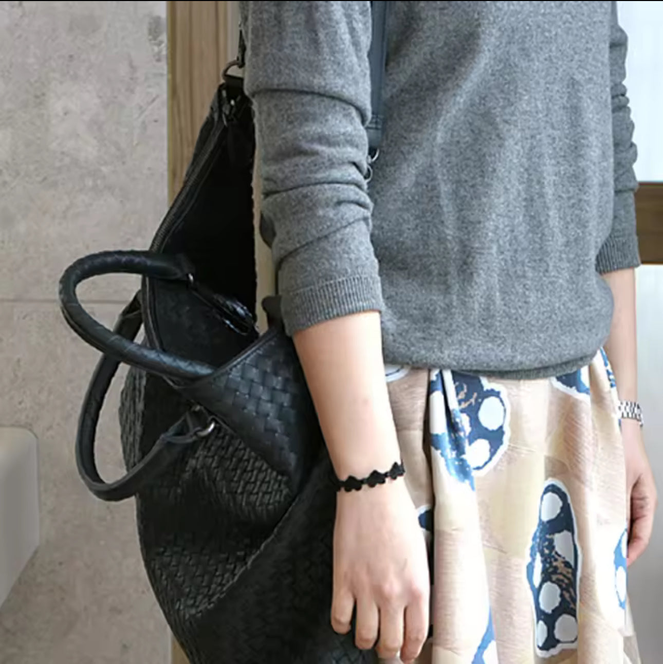 Mckenzie Medium Convertible Woven Tote Bag