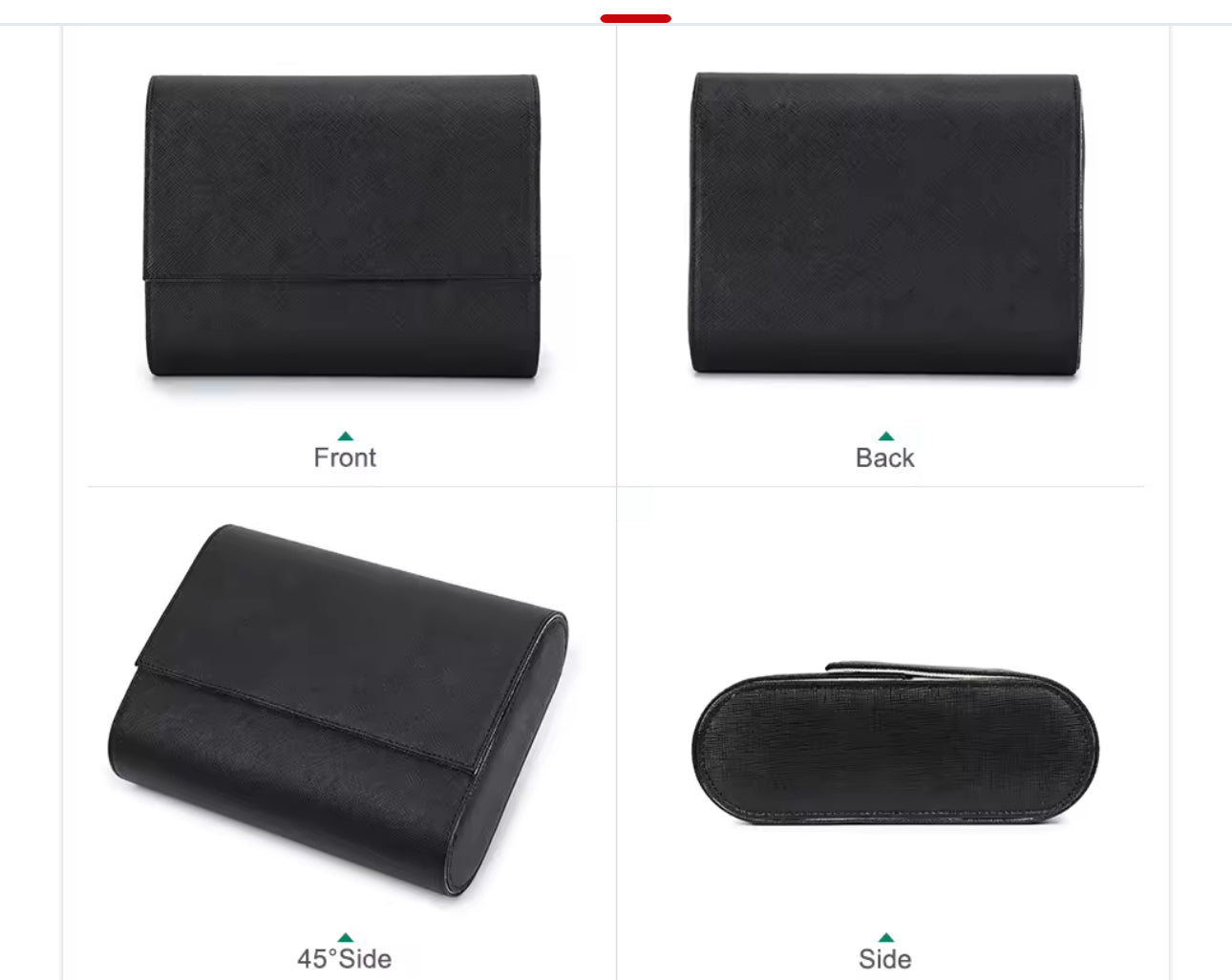 Genuine Leather Watch Roll 8 Slots