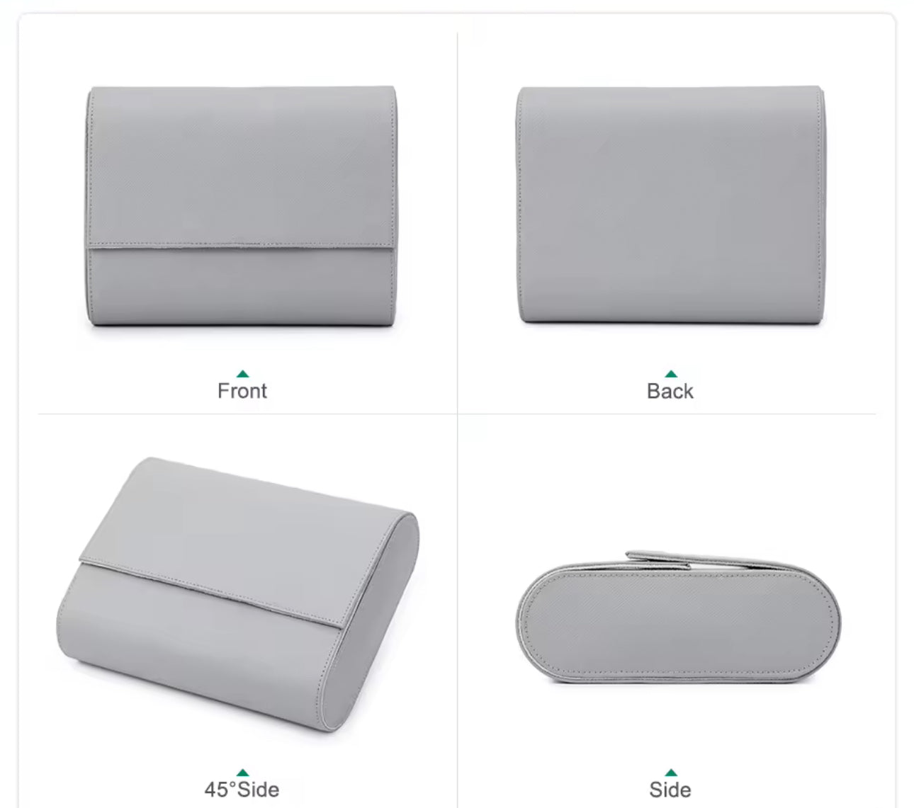 Genuine Leather Watch Roll 6 Slots