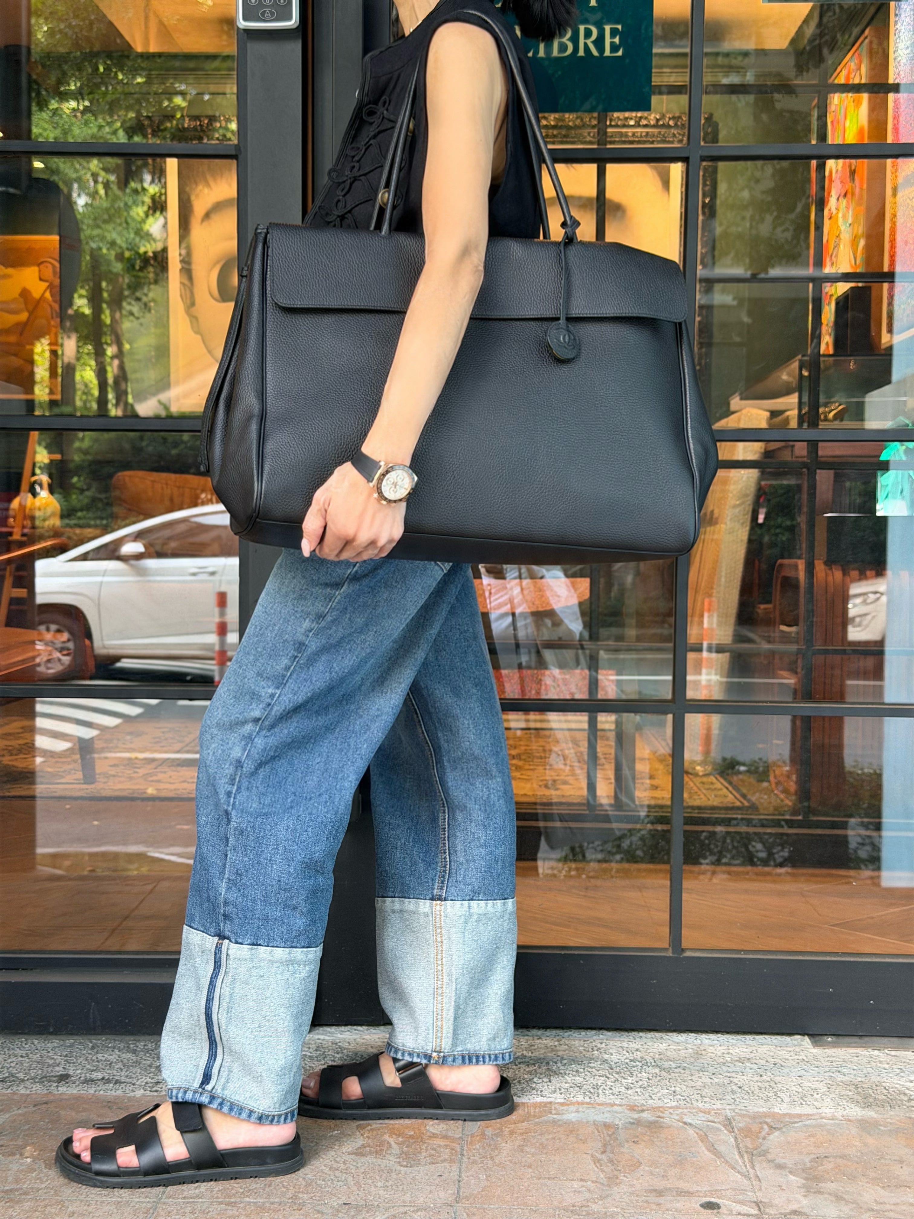 Large Shopping Tote with Logo