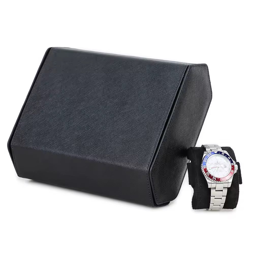 Genuine Leather Watch Roll 6 Slots