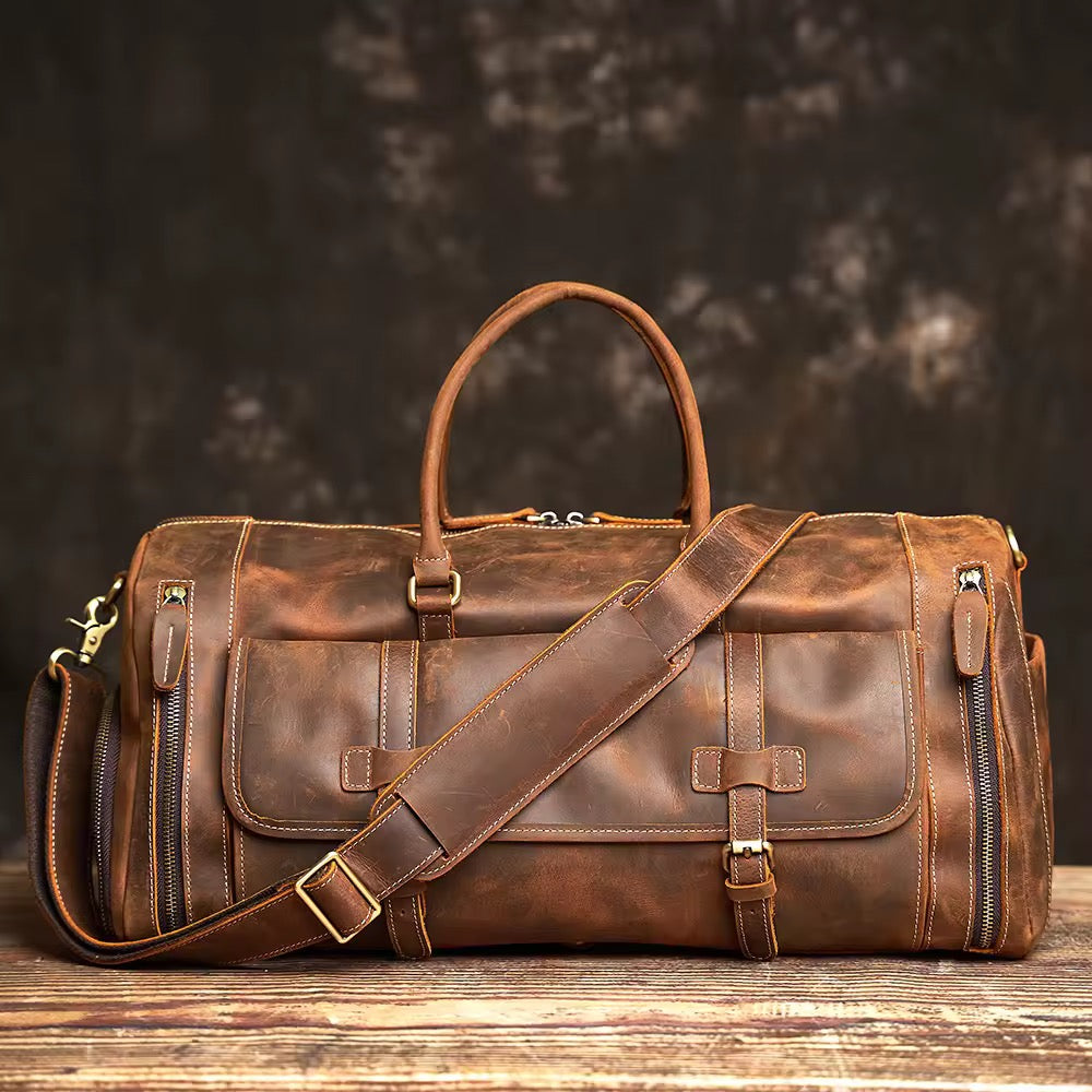 Harvey Leather Overnighter