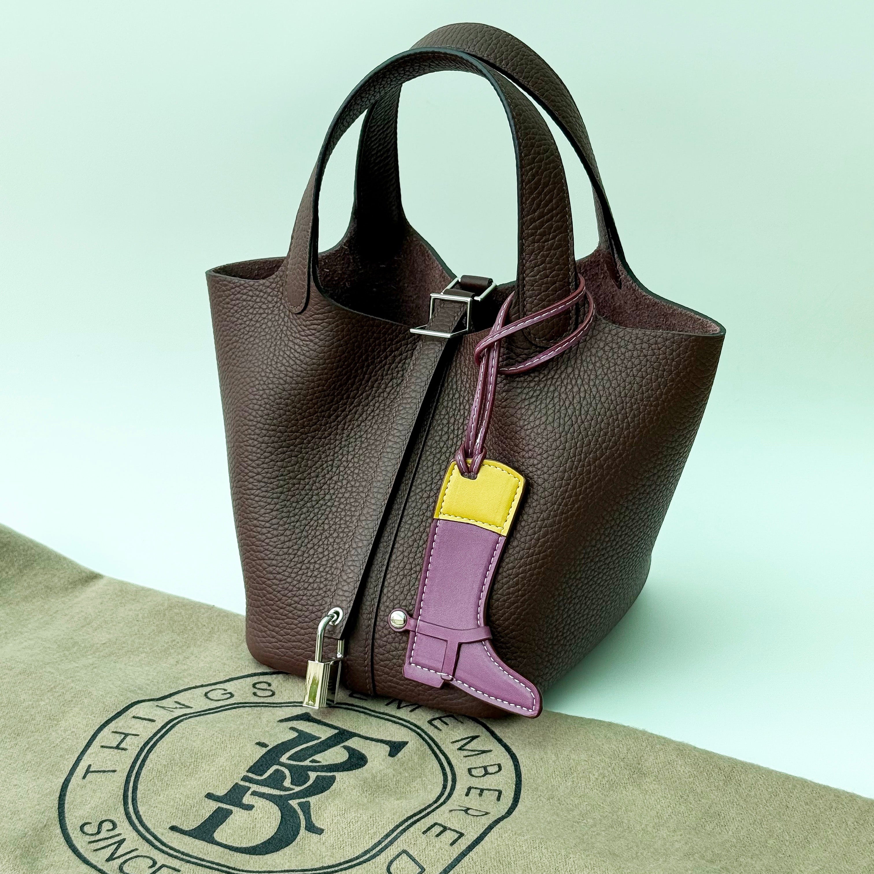 Elisabetta Slouch Bag Handstitched 18/22cm