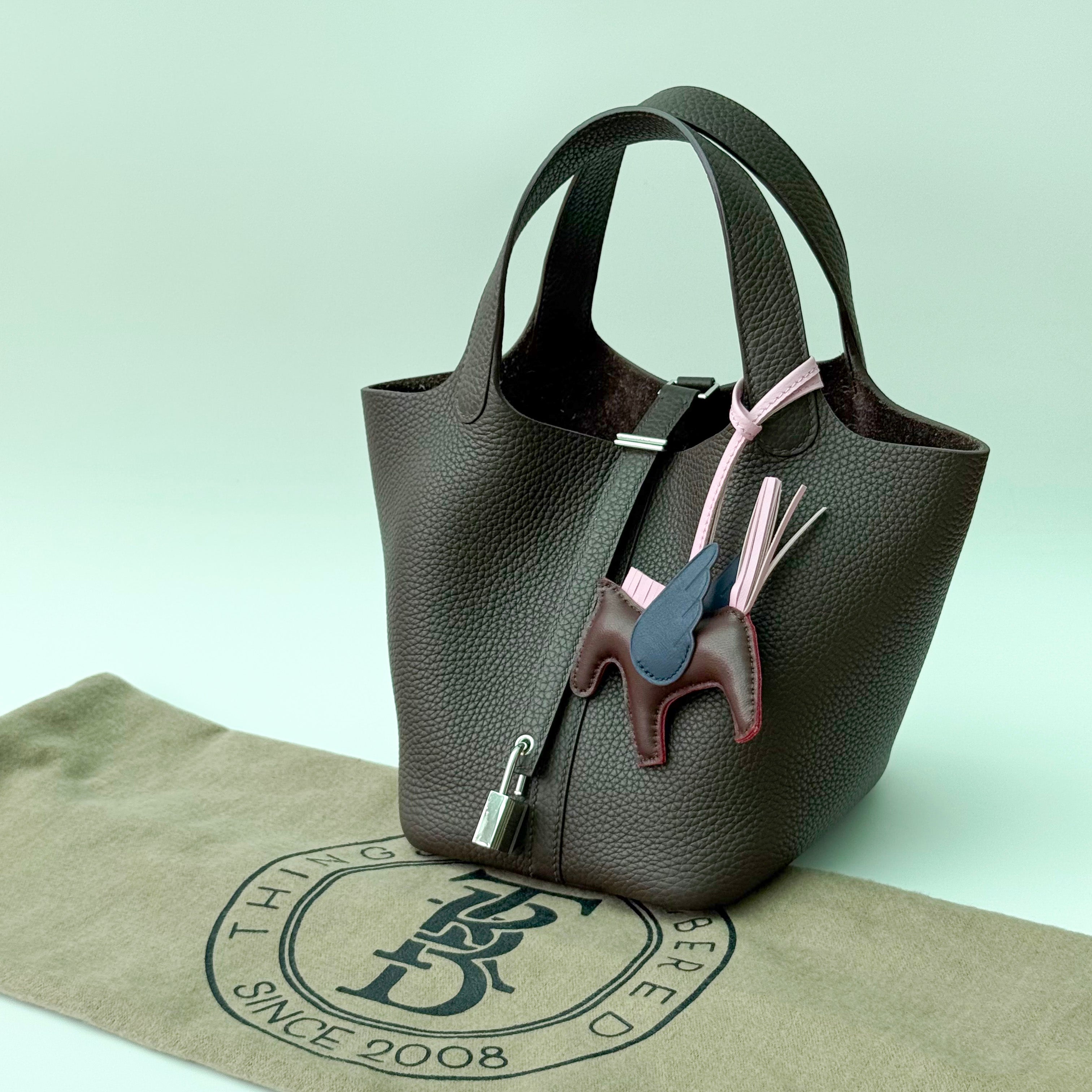 Elisabetta Slouch Bag Handstitched 18/22cm