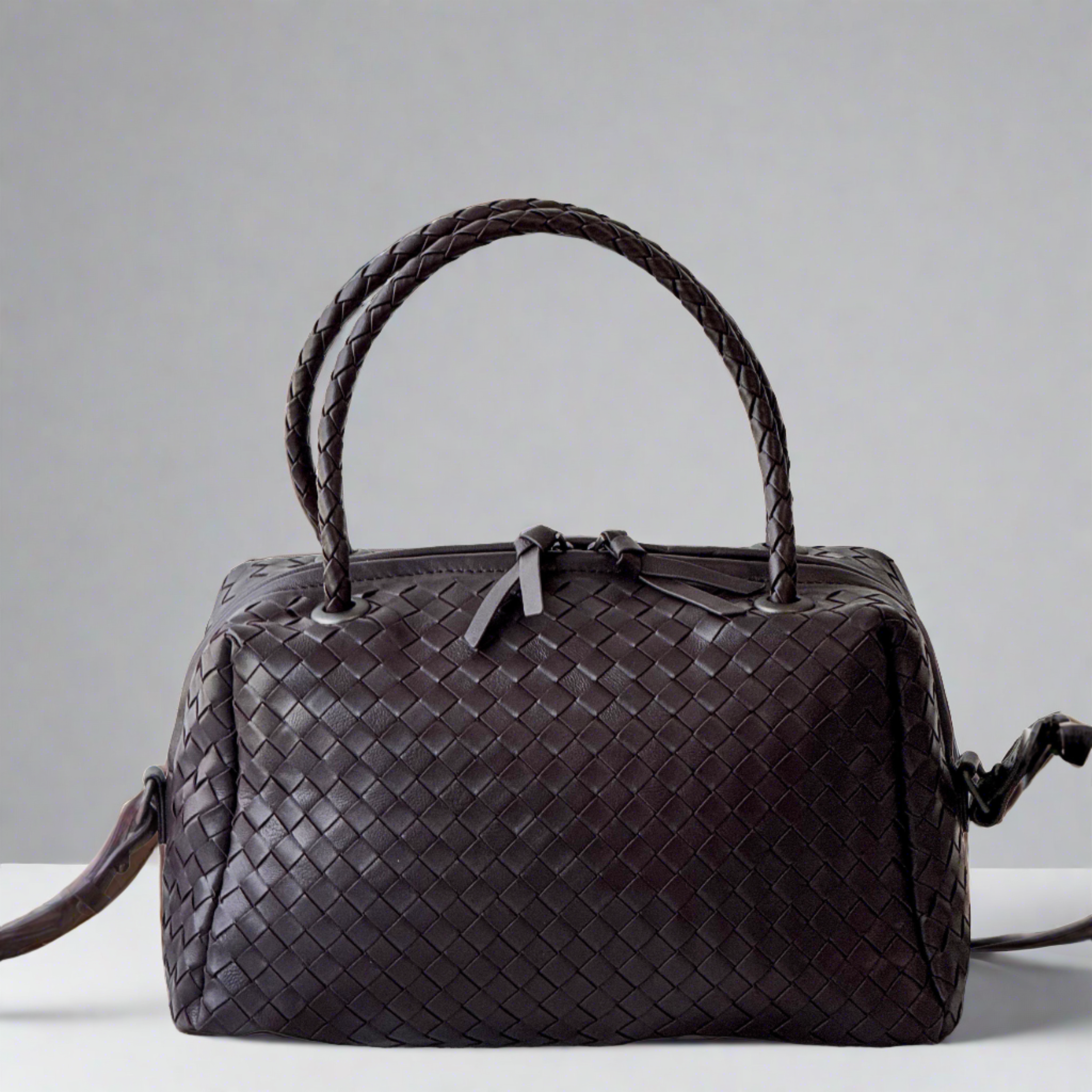 McKenzie Woven Boston Bag