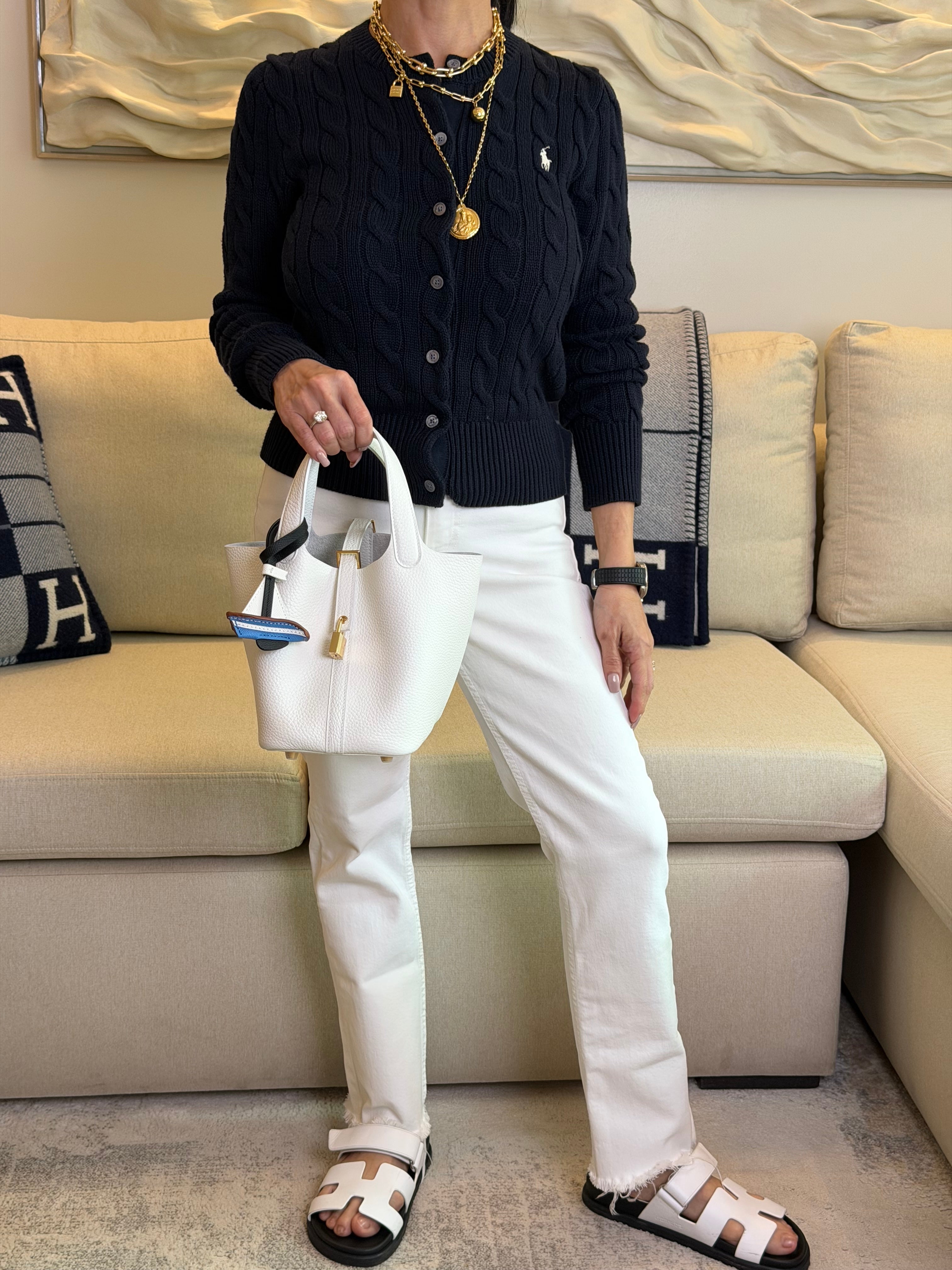 Elisabetta Slouch Bag Handstitched 18/22cm