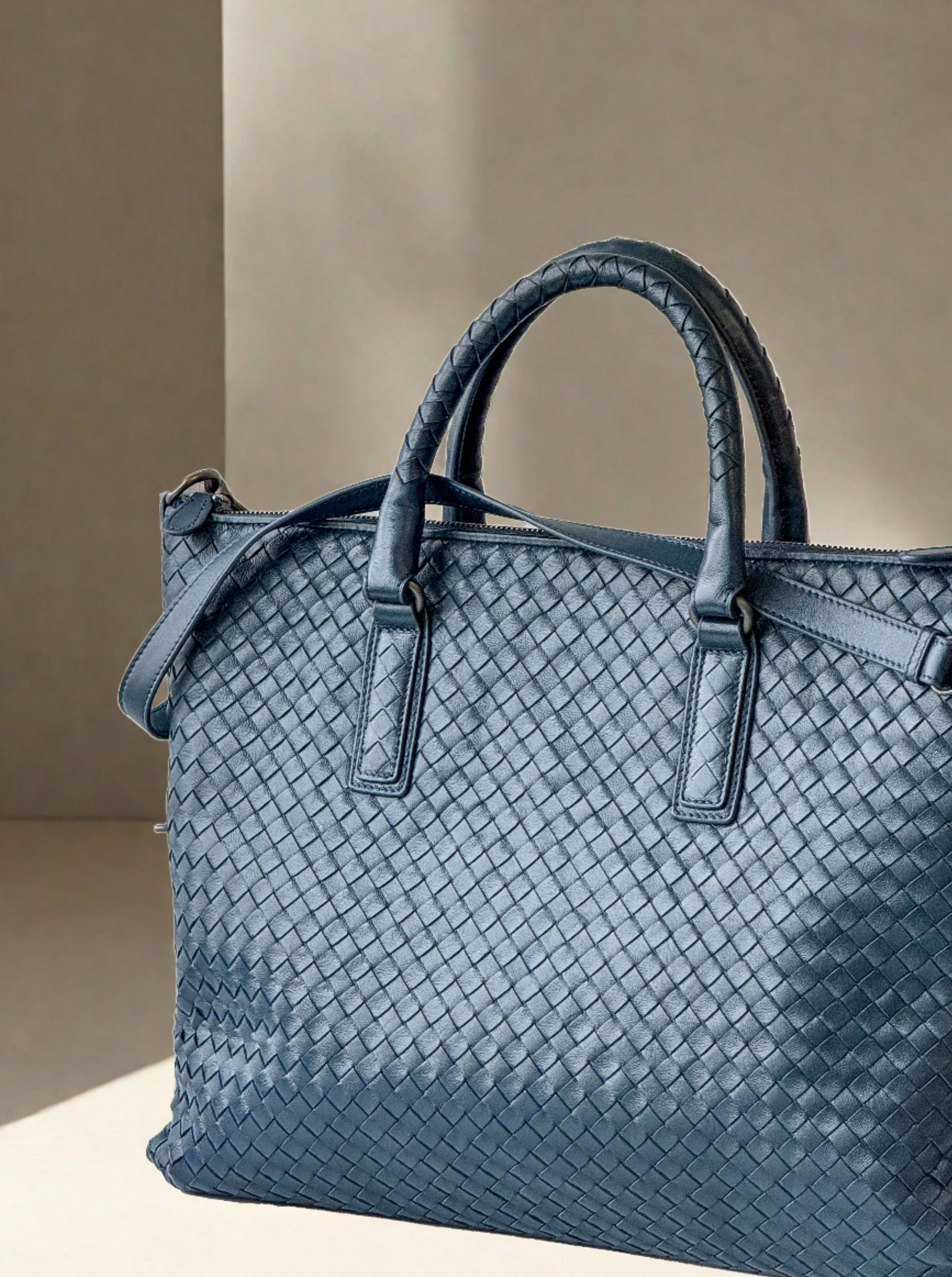 Mckenzie Medium Convertible Woven Tote Bag