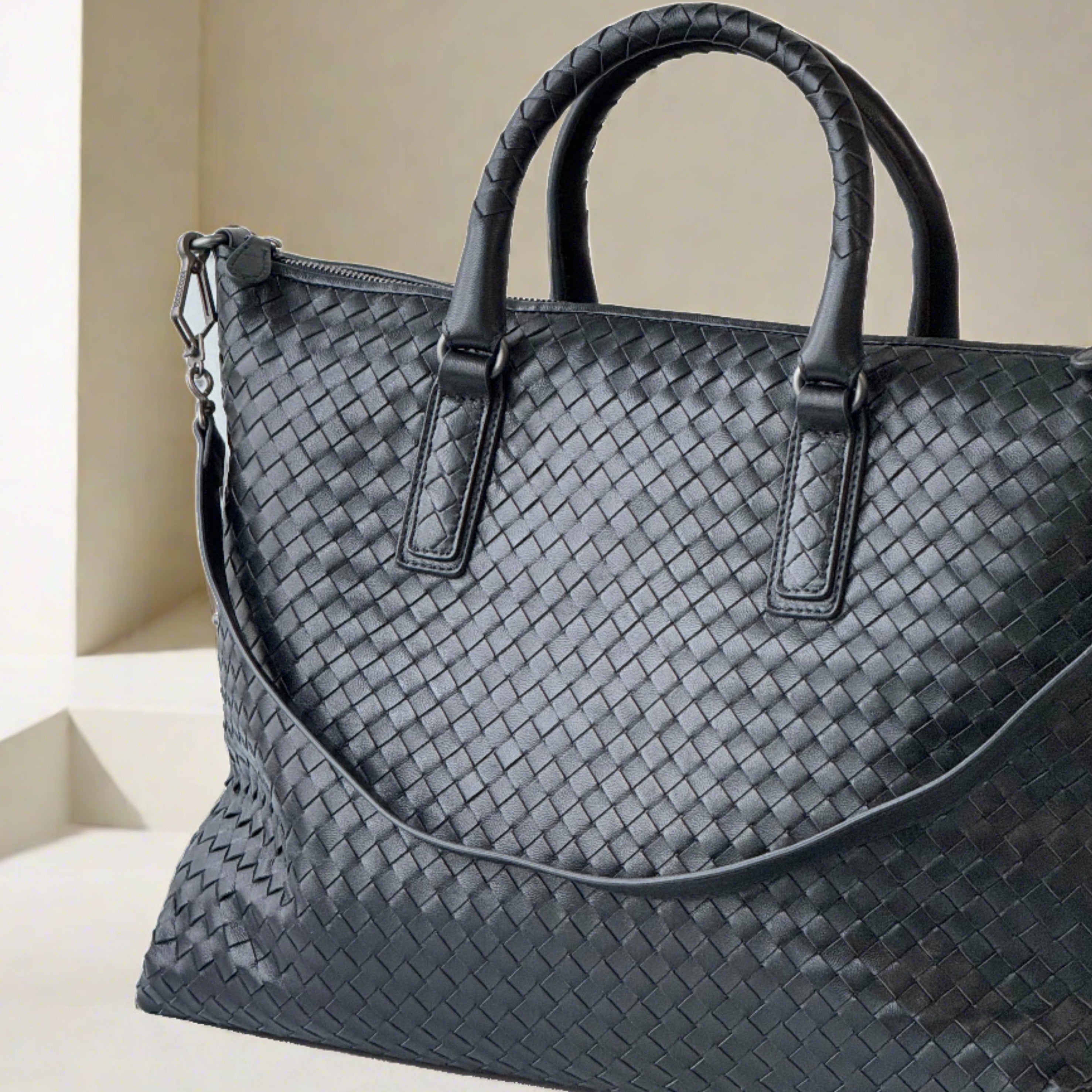 Mckenzie Medium Convertible Woven Tote Bag