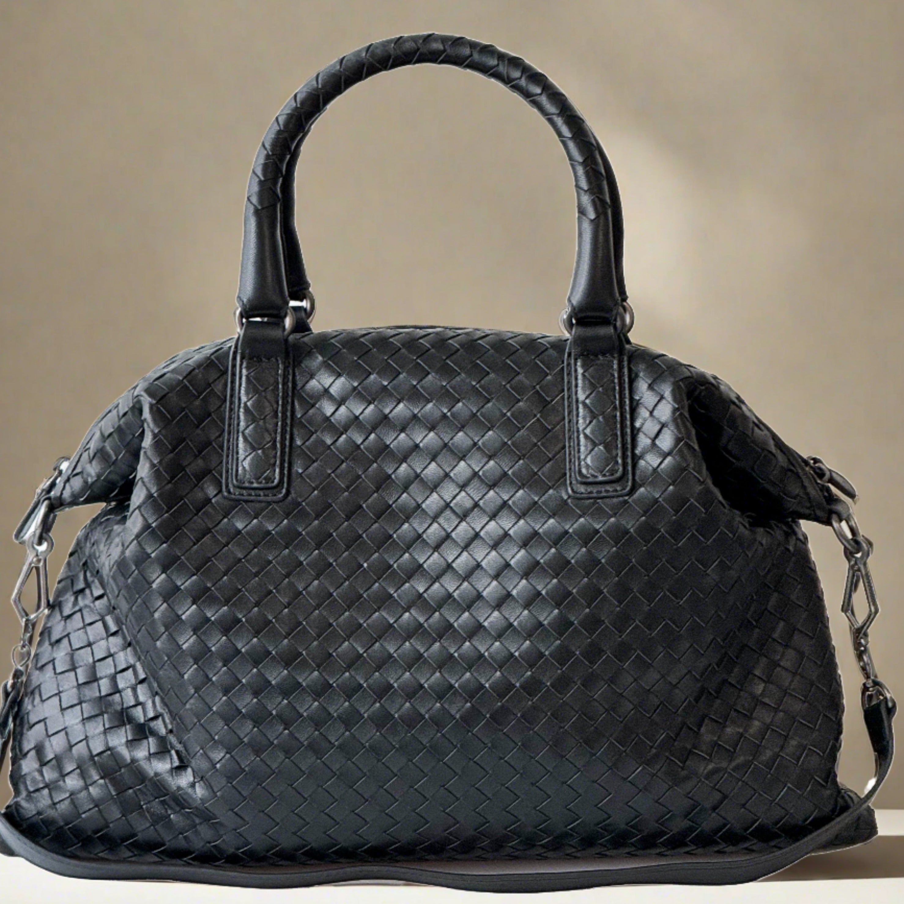 Mckenzie Medium Convertible Woven Tote Bag