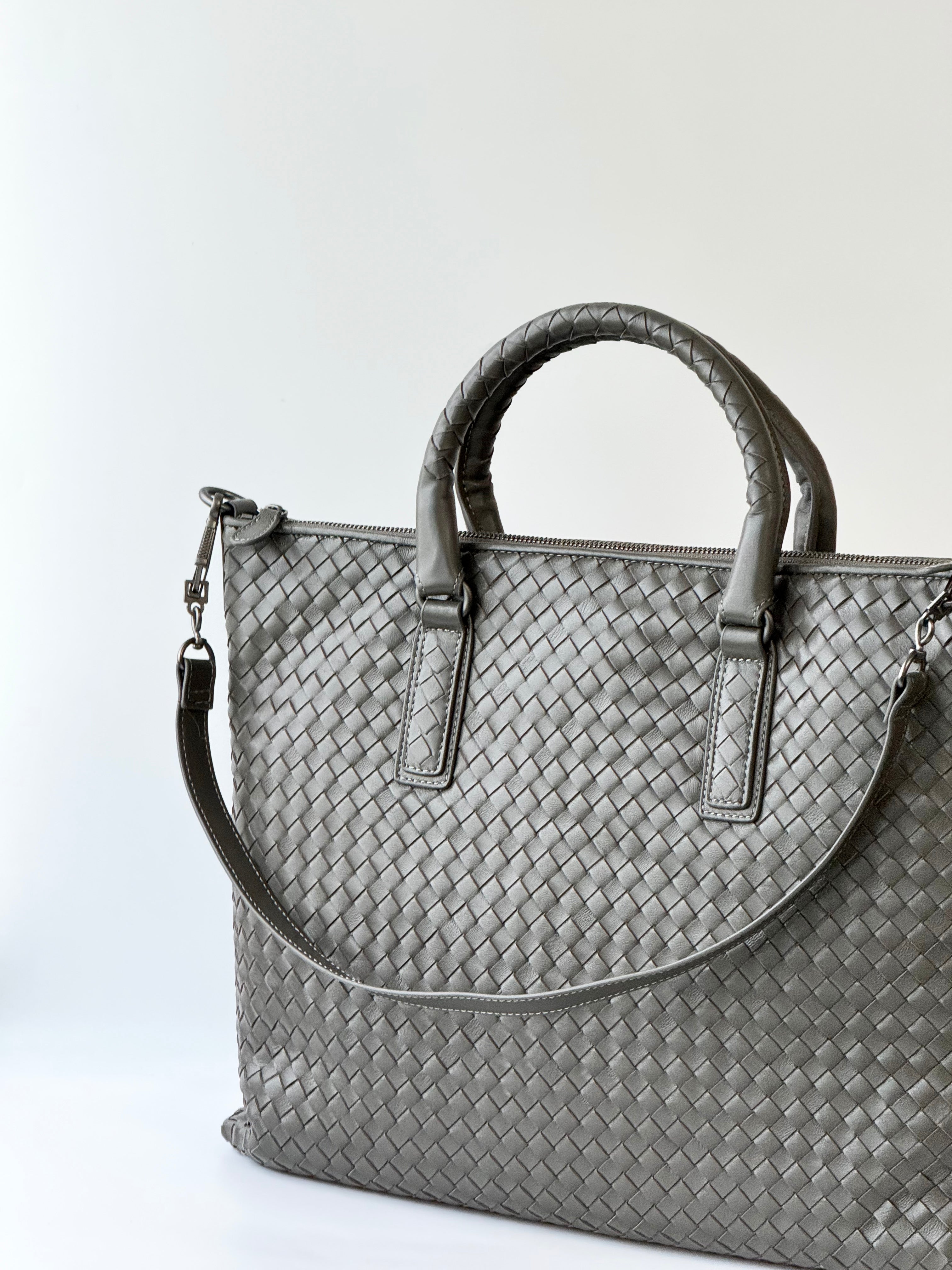 Mckenzie Medium Convertible Woven Tote Bag