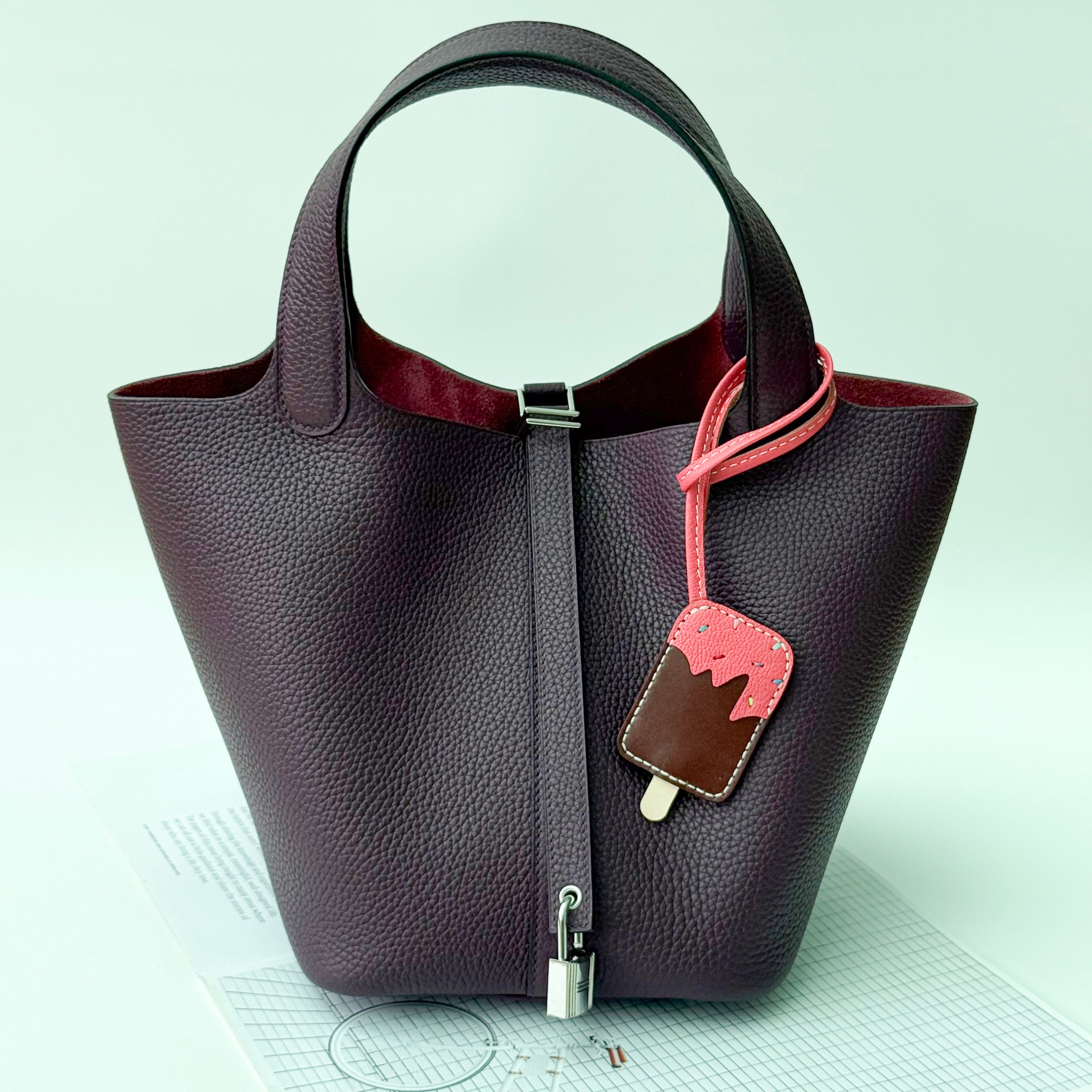 Elisabetta Slouch Bag Handstitched 18/22cm