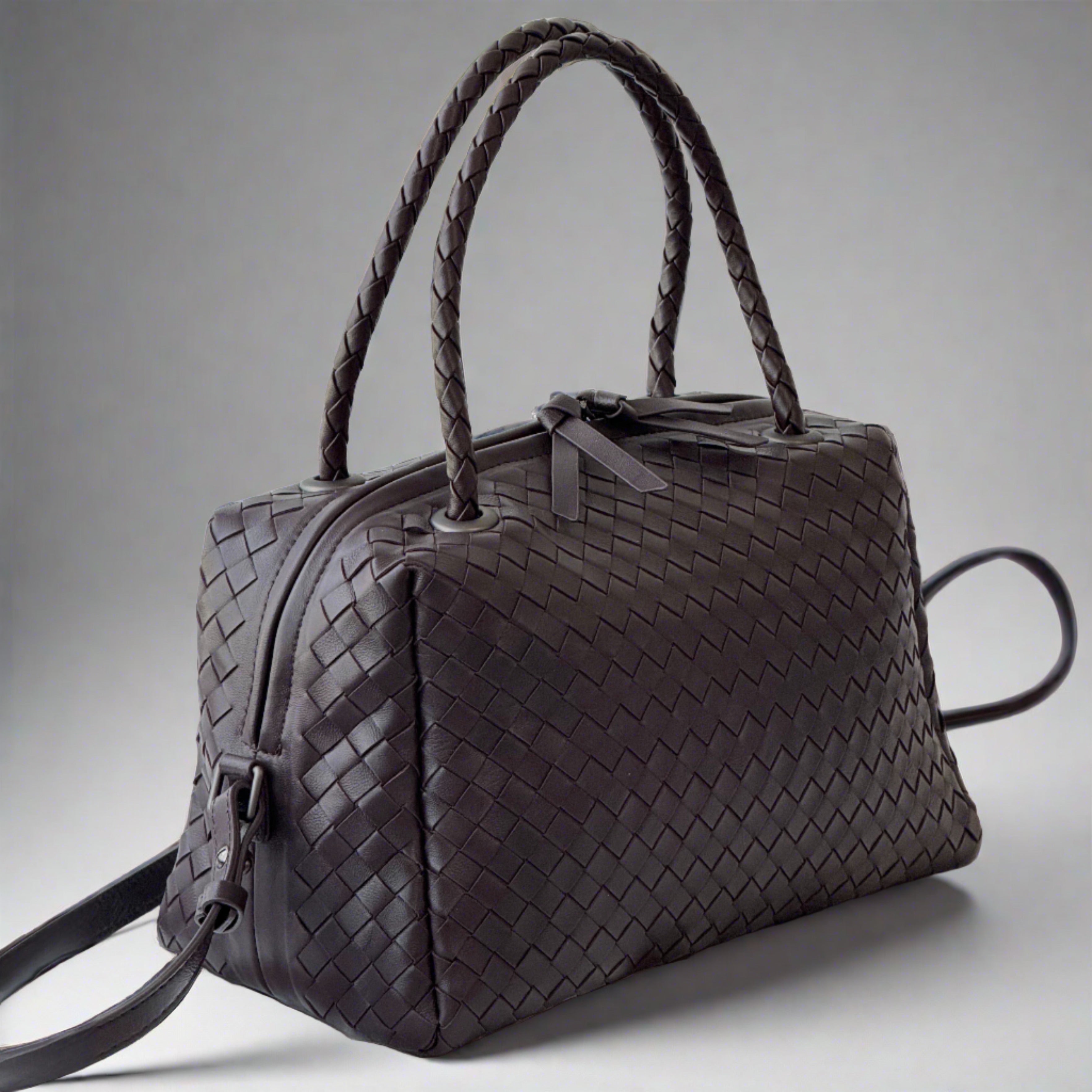 McKenzie Woven Boston Bag