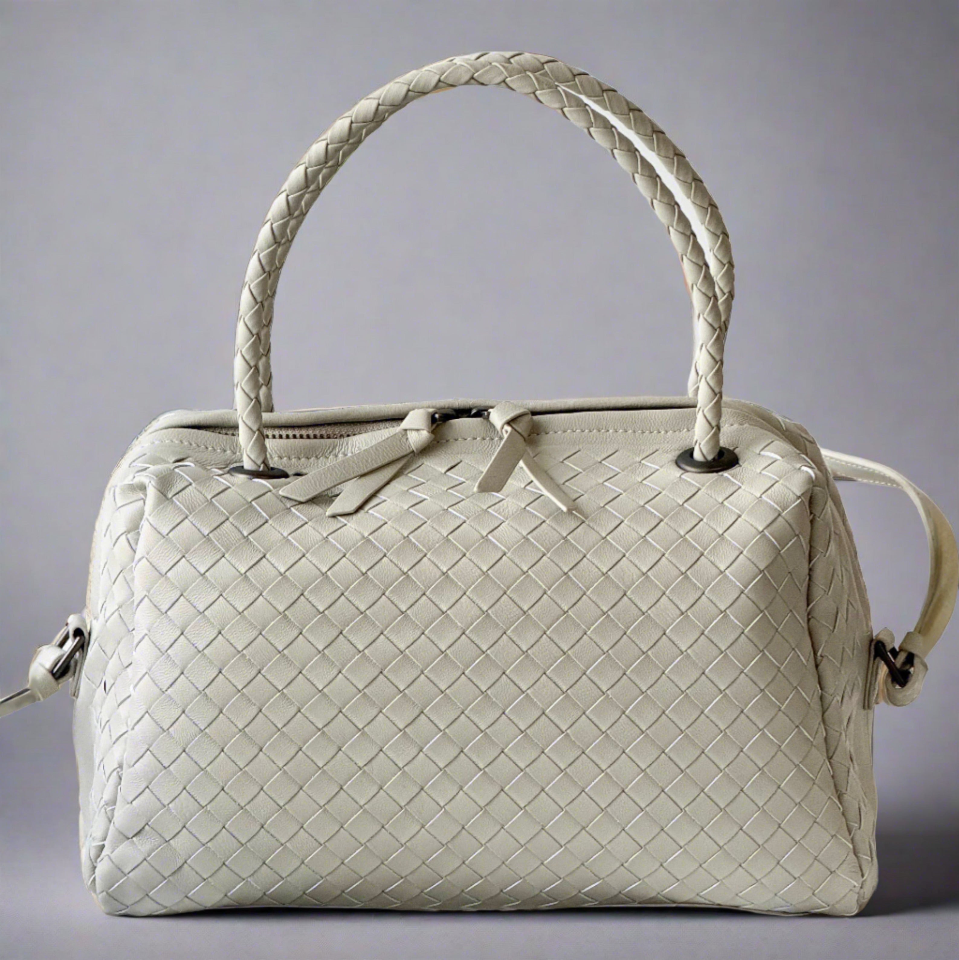 McKenzie Woven Boston Bag