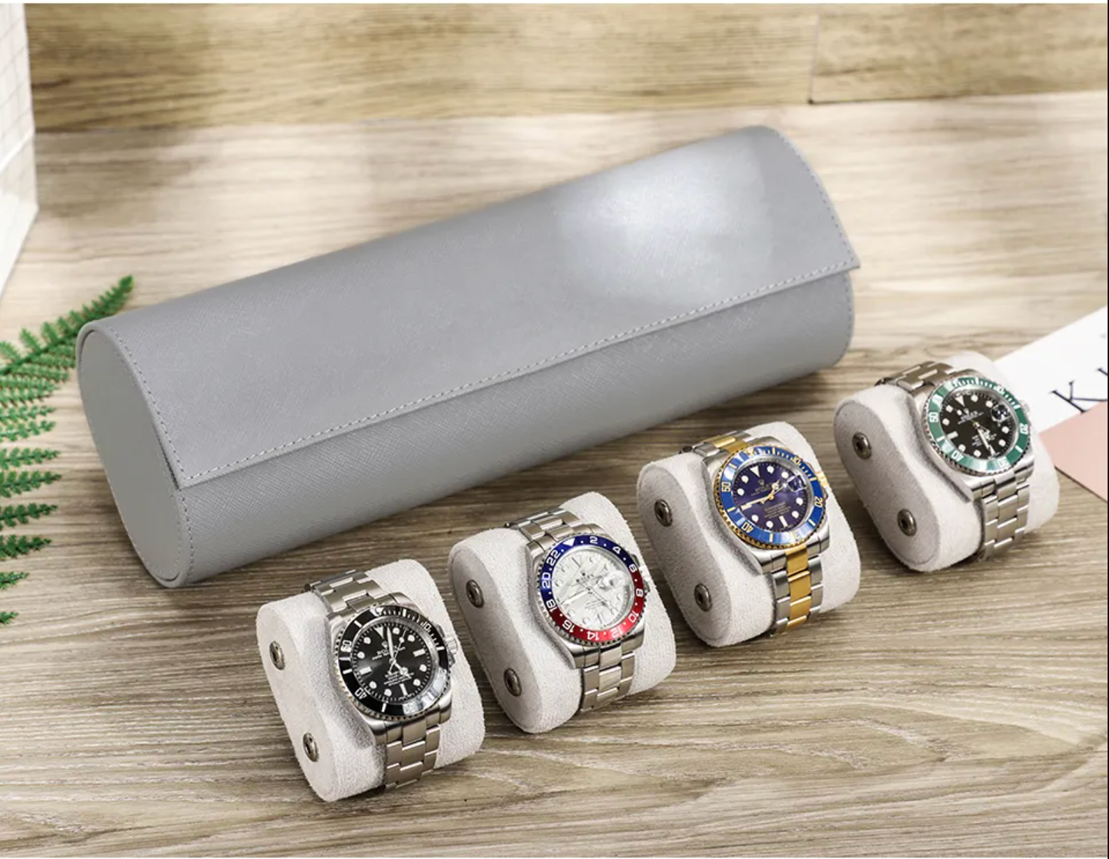 4 Slots Watch Roll Holder
