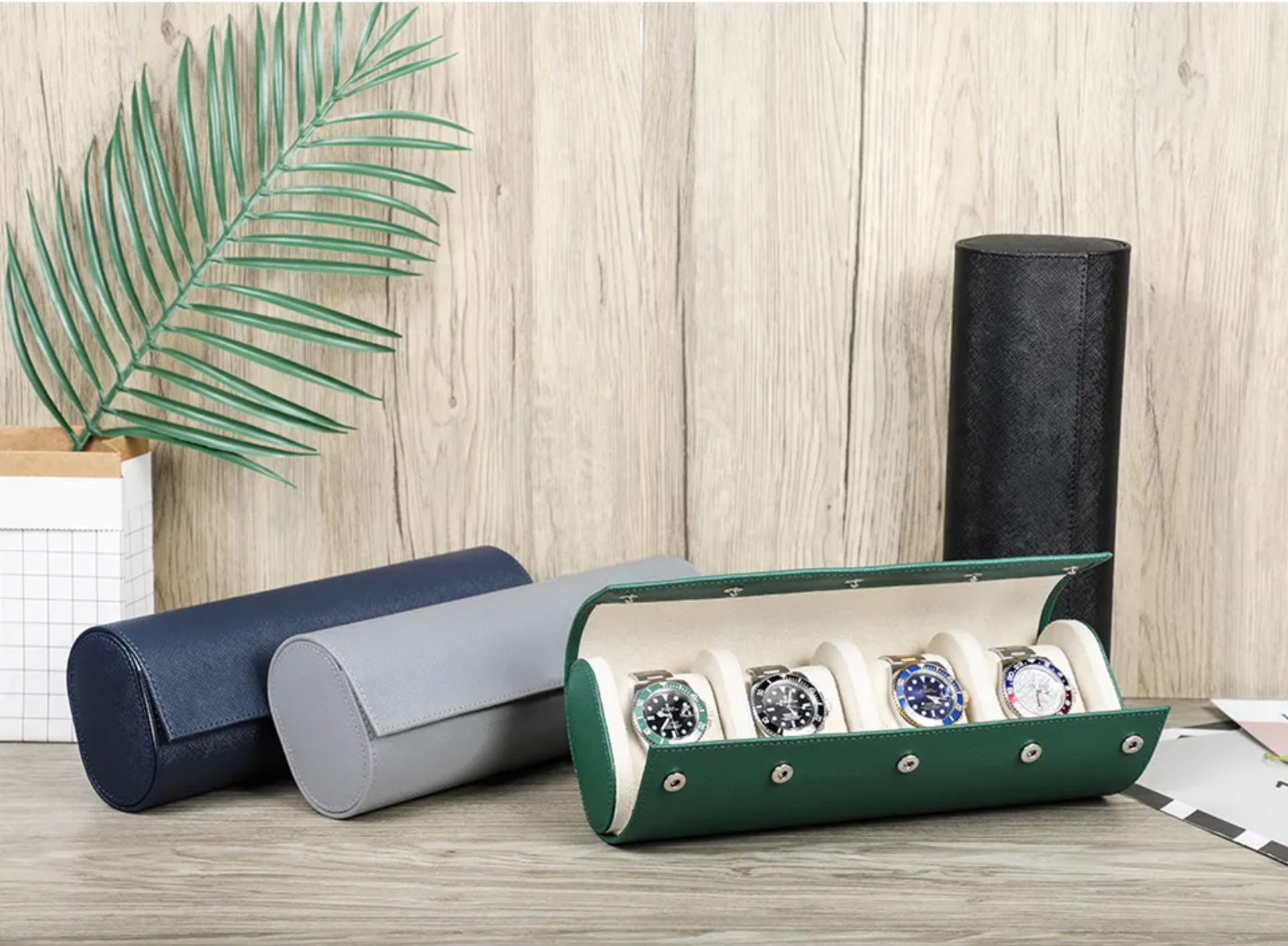 4 Slots Watch Roll Holder