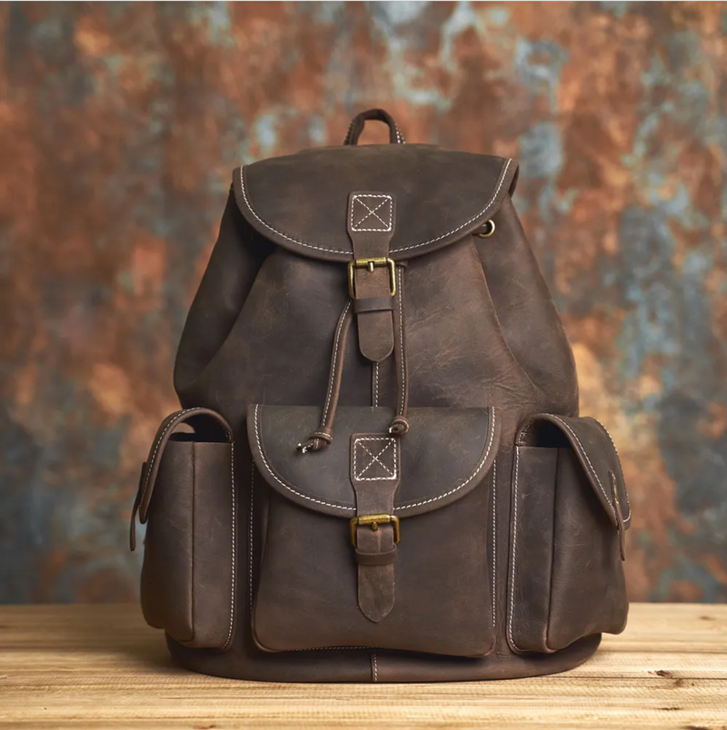 Reporter Leather Backpack