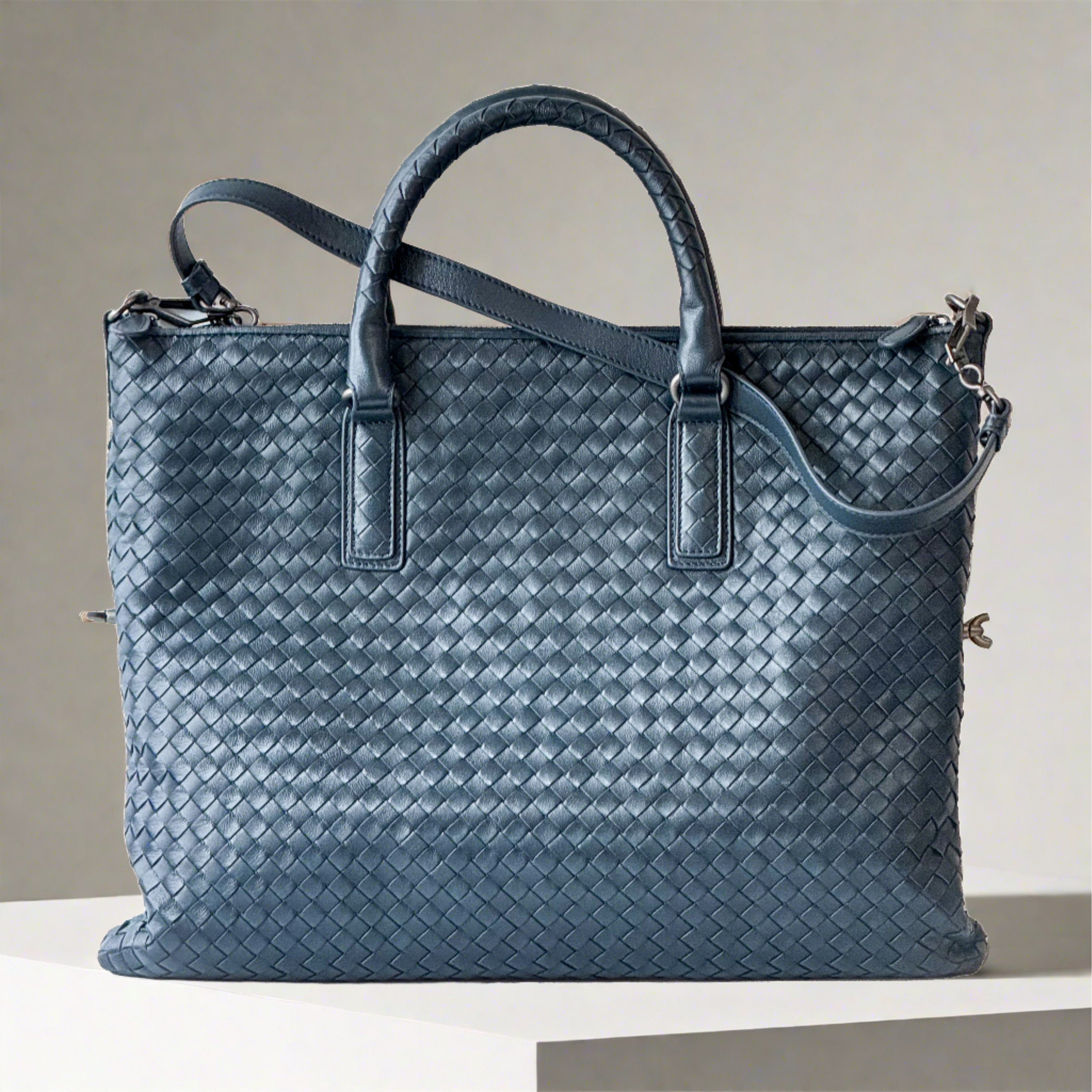 Mckenzie Medium Convertible Woven Tote Bag