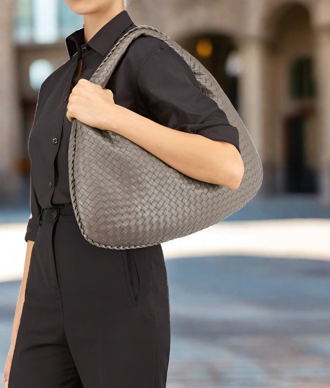 McKenzie Woven Hobo Bag