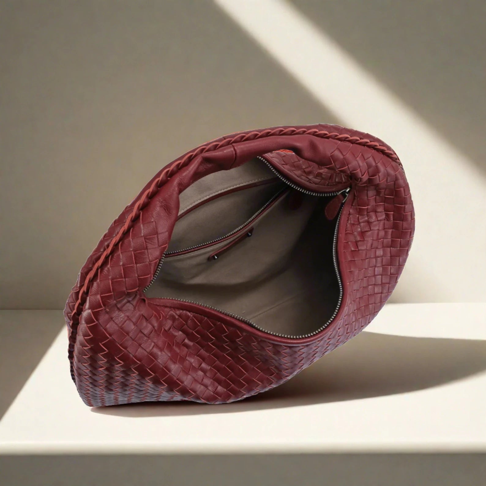 McKenzie Woven Hobo Bag