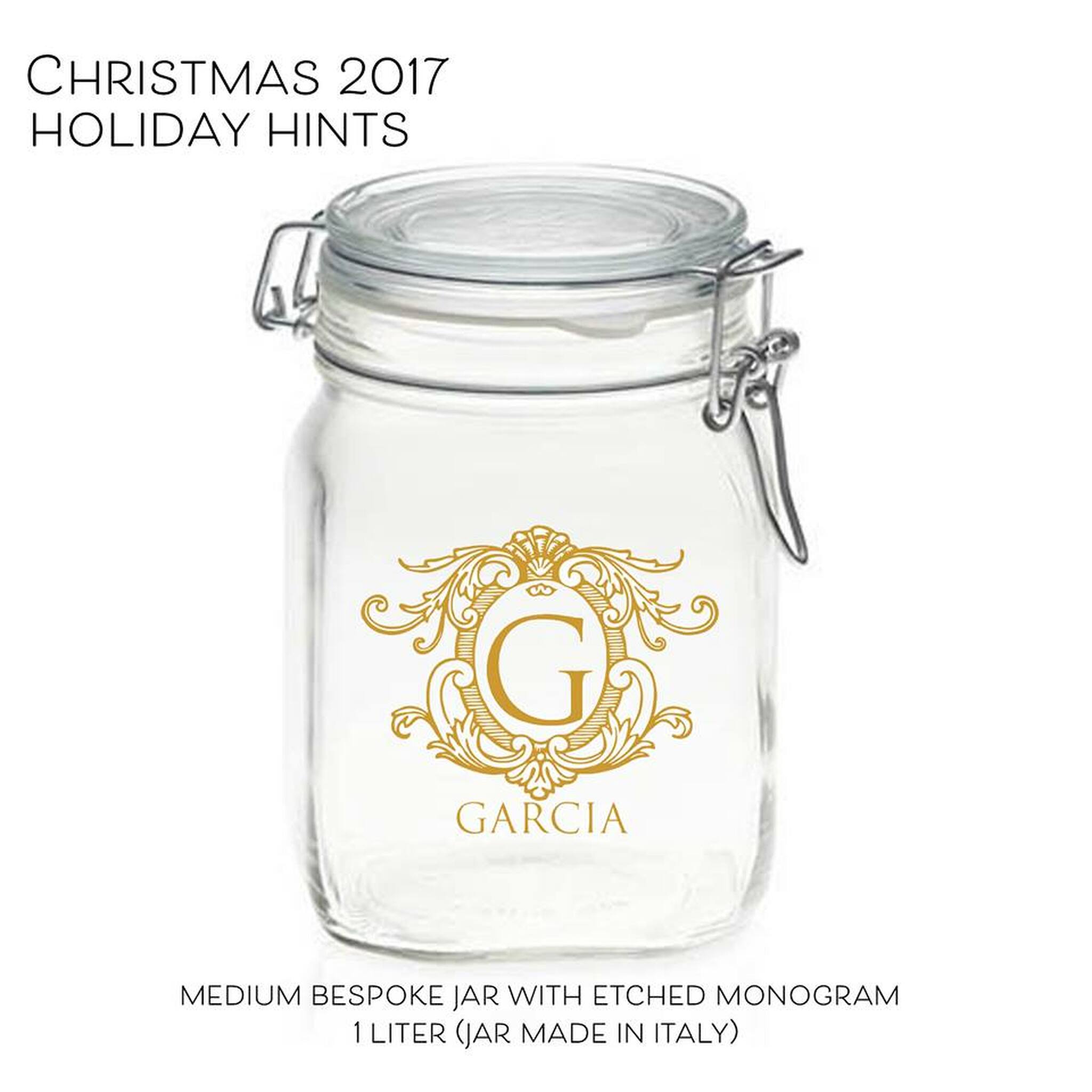1L Bespoke Etched Jar